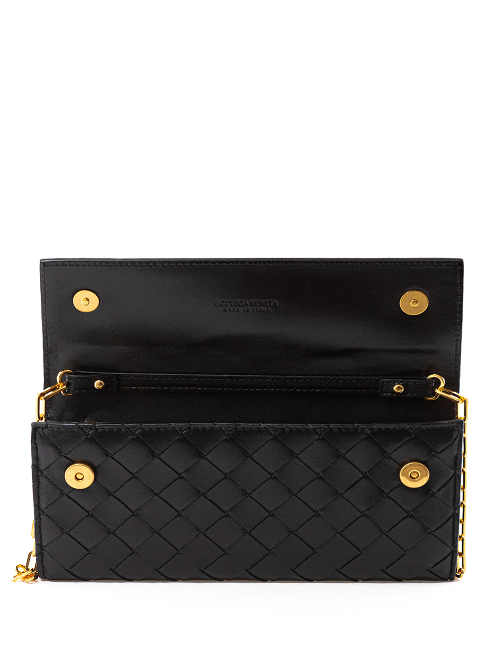 Bottega Veneta Mini Bag Wallet on Chain in Intreccio Leather - DEA STILOSA MILANO