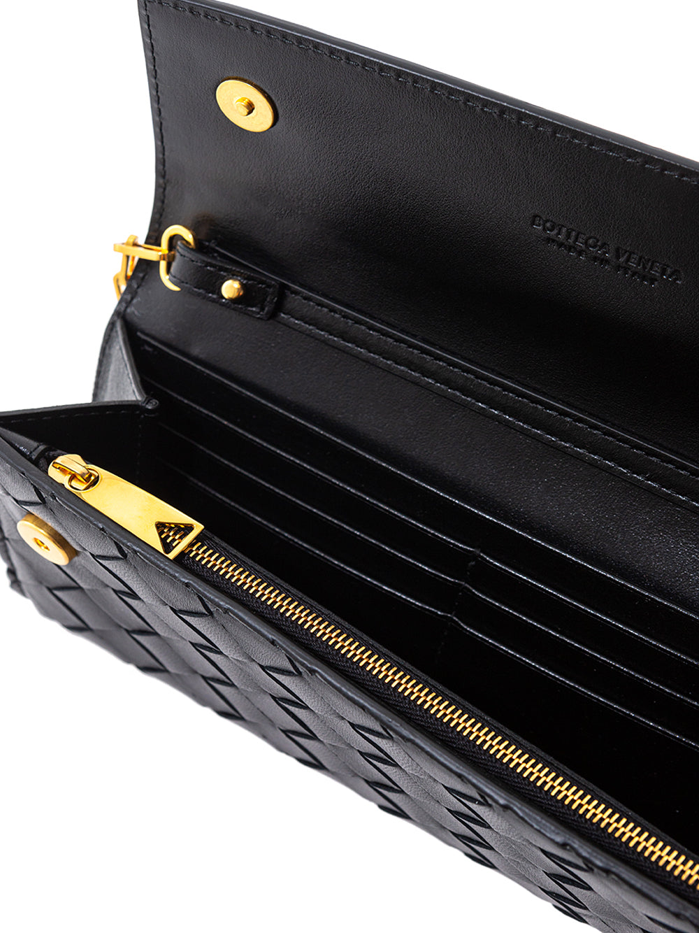 Bottega Veneta Mini Bag Wallet on Chain in Intreccio Leather - DEA STILOSA MILANO