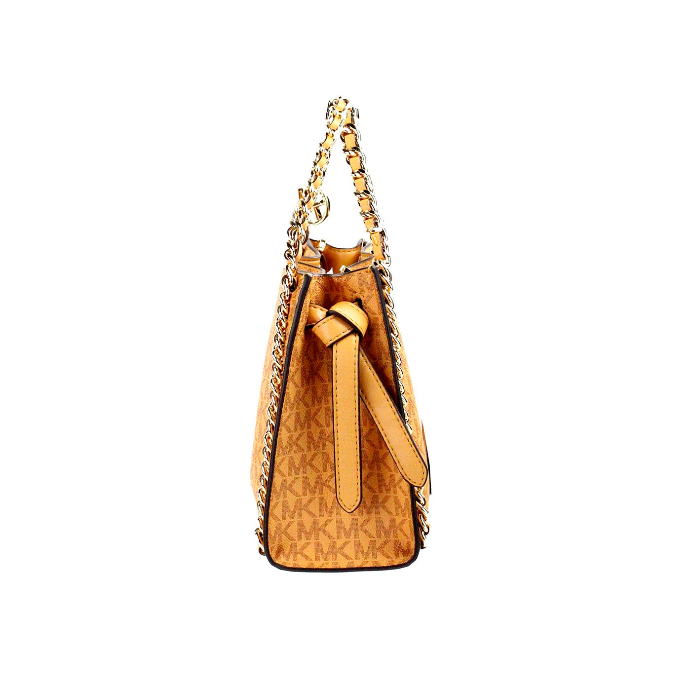 Michael Kors Mina Small Belted Cider Signature PVC Chain Inlay Crossbody Bag - DEA STILOSA MILANO