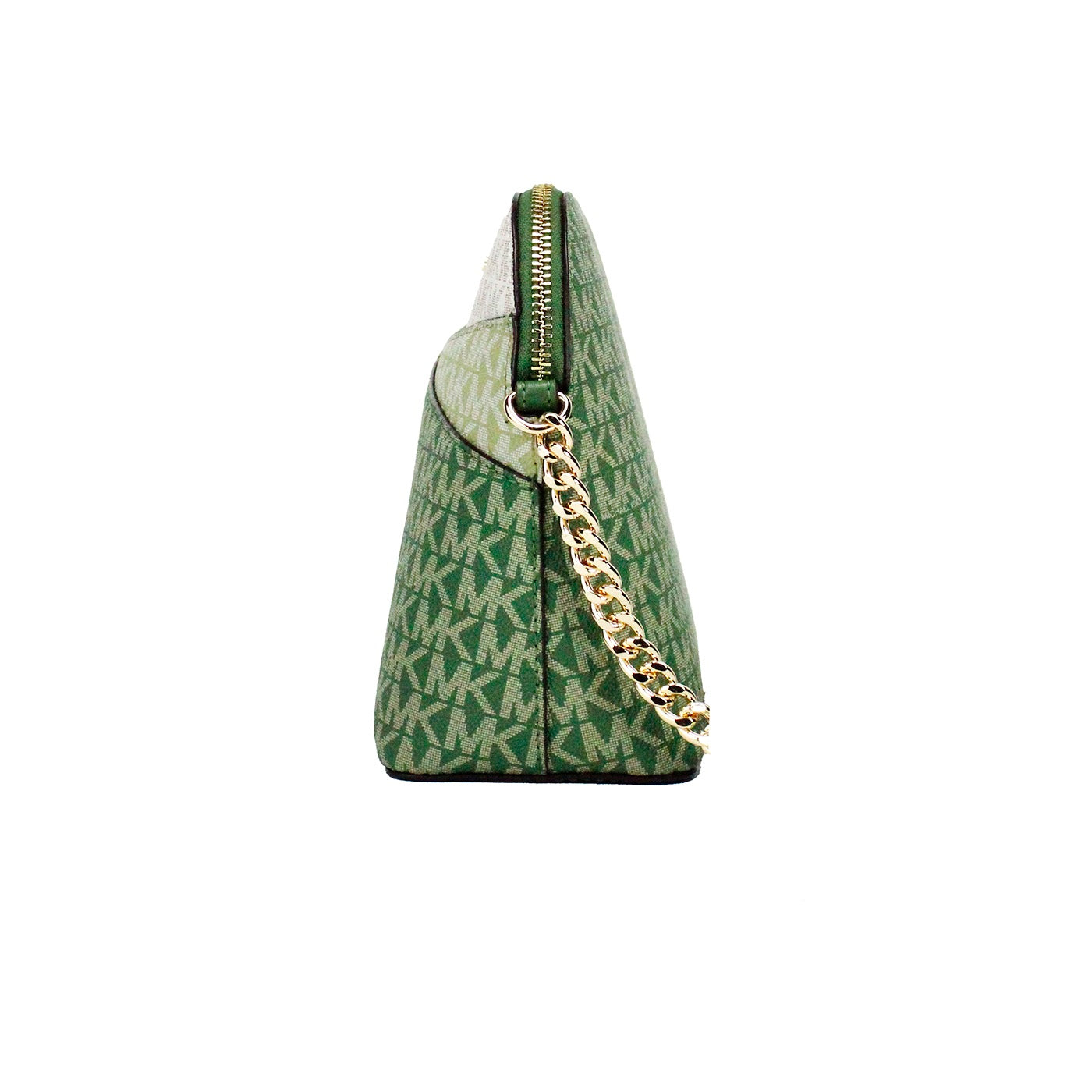 Michael Kors Jet Set Fern Green Medium Signature PVC X Dome Crossbody Bag - DEA STILOSA MILANO