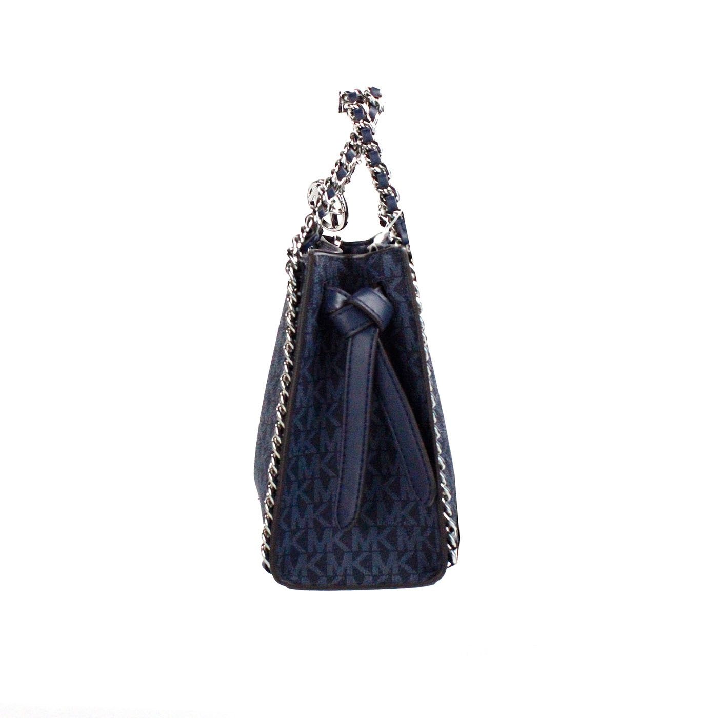Michael Kors Mina Small Belted Navy Signature PVC Chain Inlay Crossbody Bag - DEA STILOSA MILANO