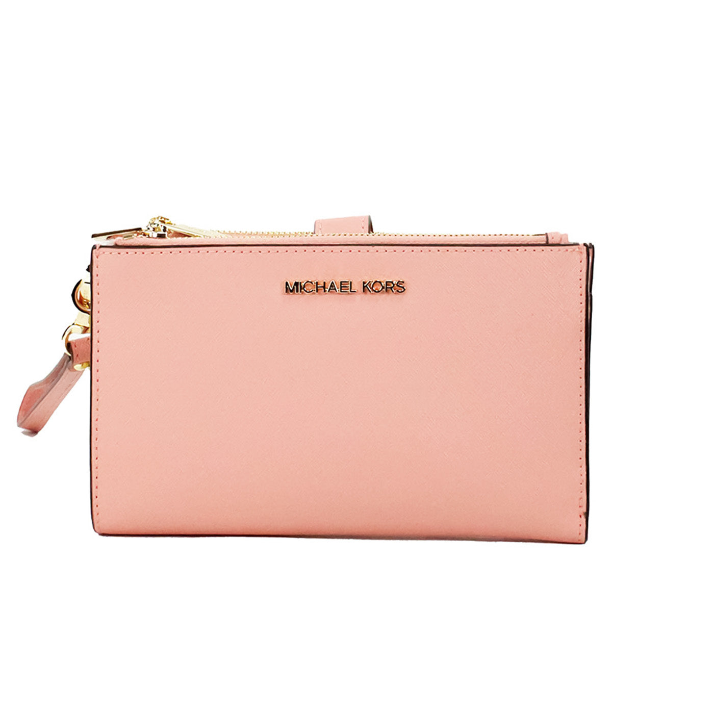 Michael Kors Jet Set Travel Primrose Leather Large Double Zip Wristlet Wallet - DEA STILOSA MILANO