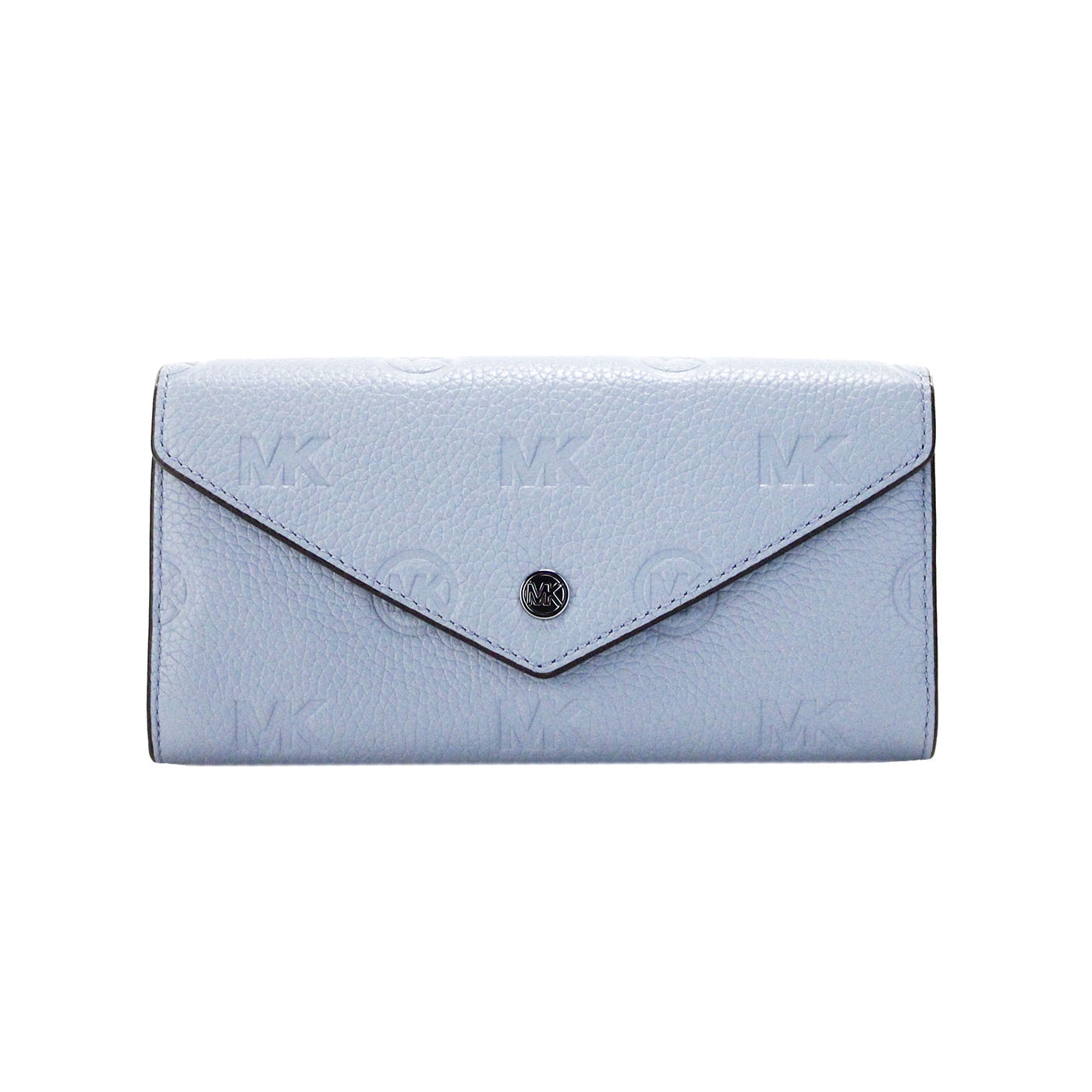 Michael Kors Jet Set Large Pale Blue Embossed Envelope Continental Clutch Wallet - DEA STILOSA MILANO