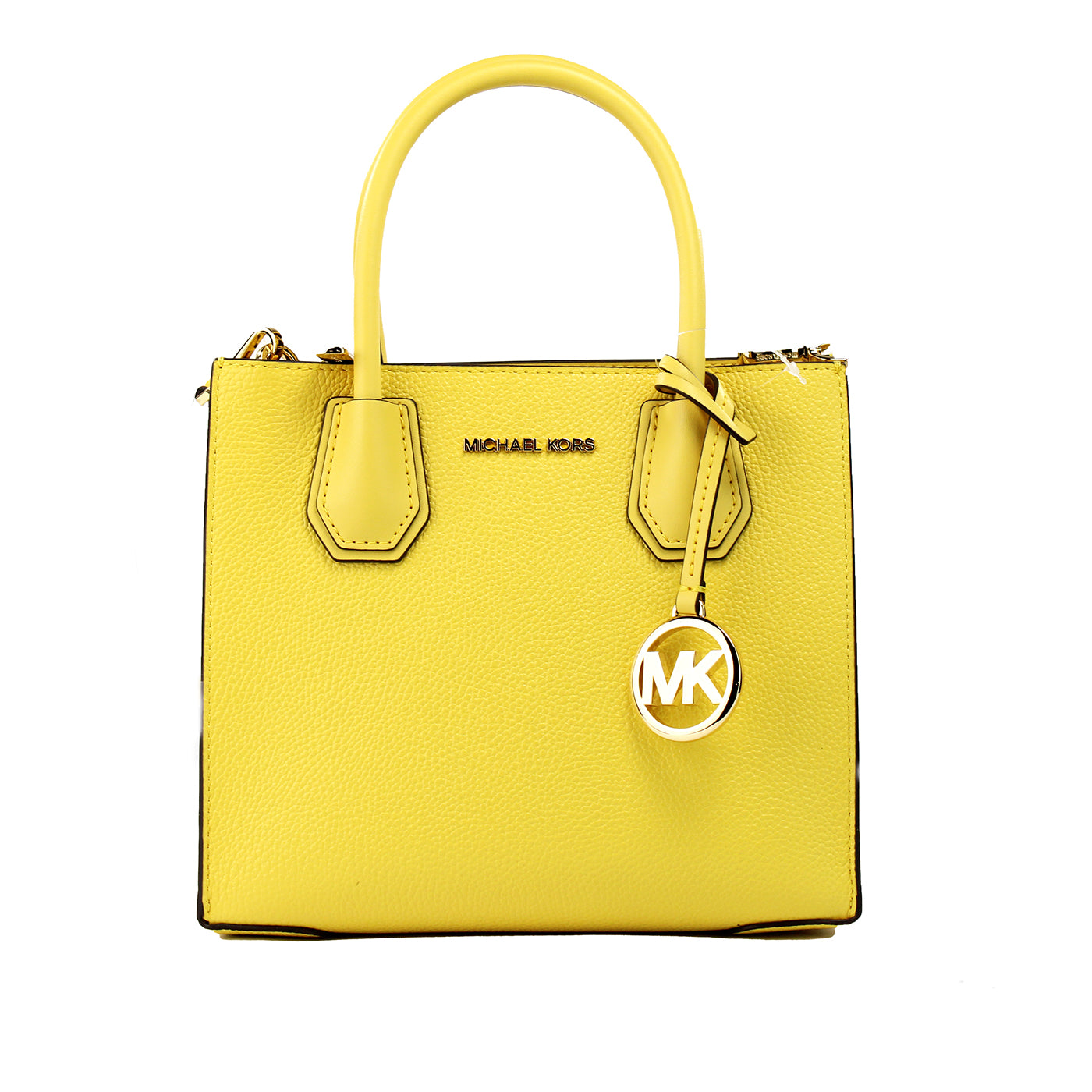 Michael Kors Mercer Medium Daffodil Pebble Leather Messenger Crossbody Bag Purse - DEA STILOSA MILANO