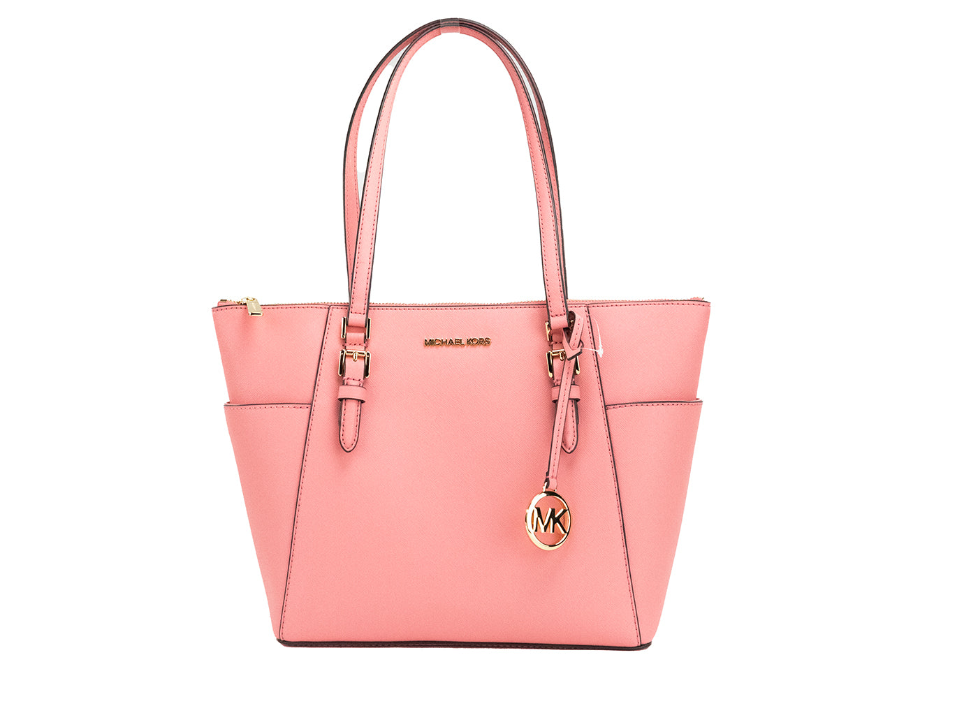 Michael Kors Charlotte Tea Rose Signature PVC TZ Shoulder Tote Handbag Purse - DEA STILOSA MILANO