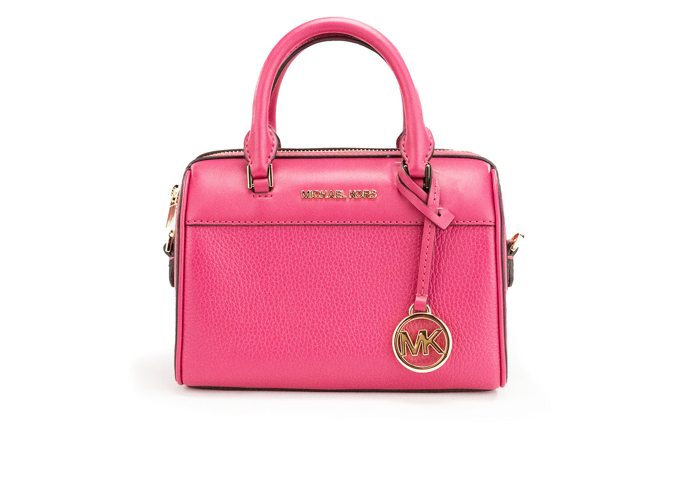Michael Kors Travel XS Carmine Pink Leather Duffle Crossbody Handbag Purse - DEA STILOSA MILANO