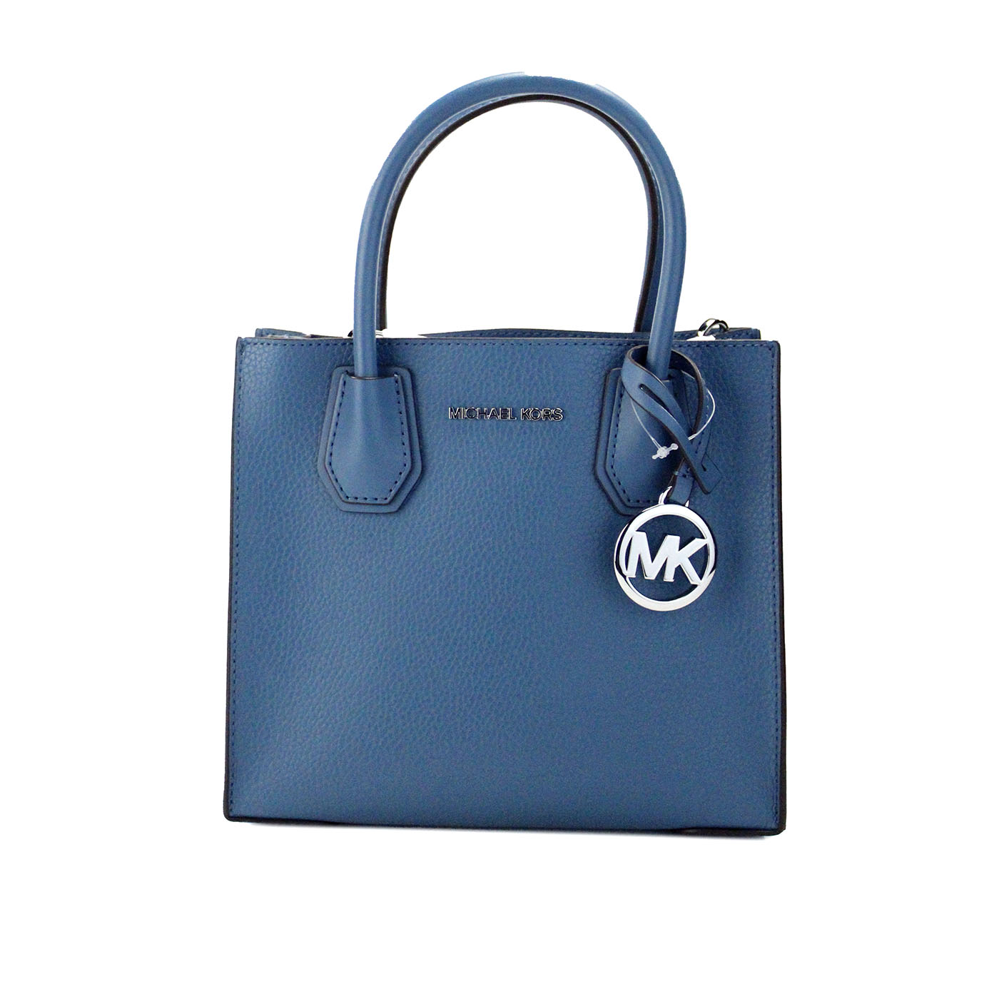 Michael Kors Mercer Medium Teal Pebble Leather Messenger Crossbody Bag - DEA STILOSA MILANO