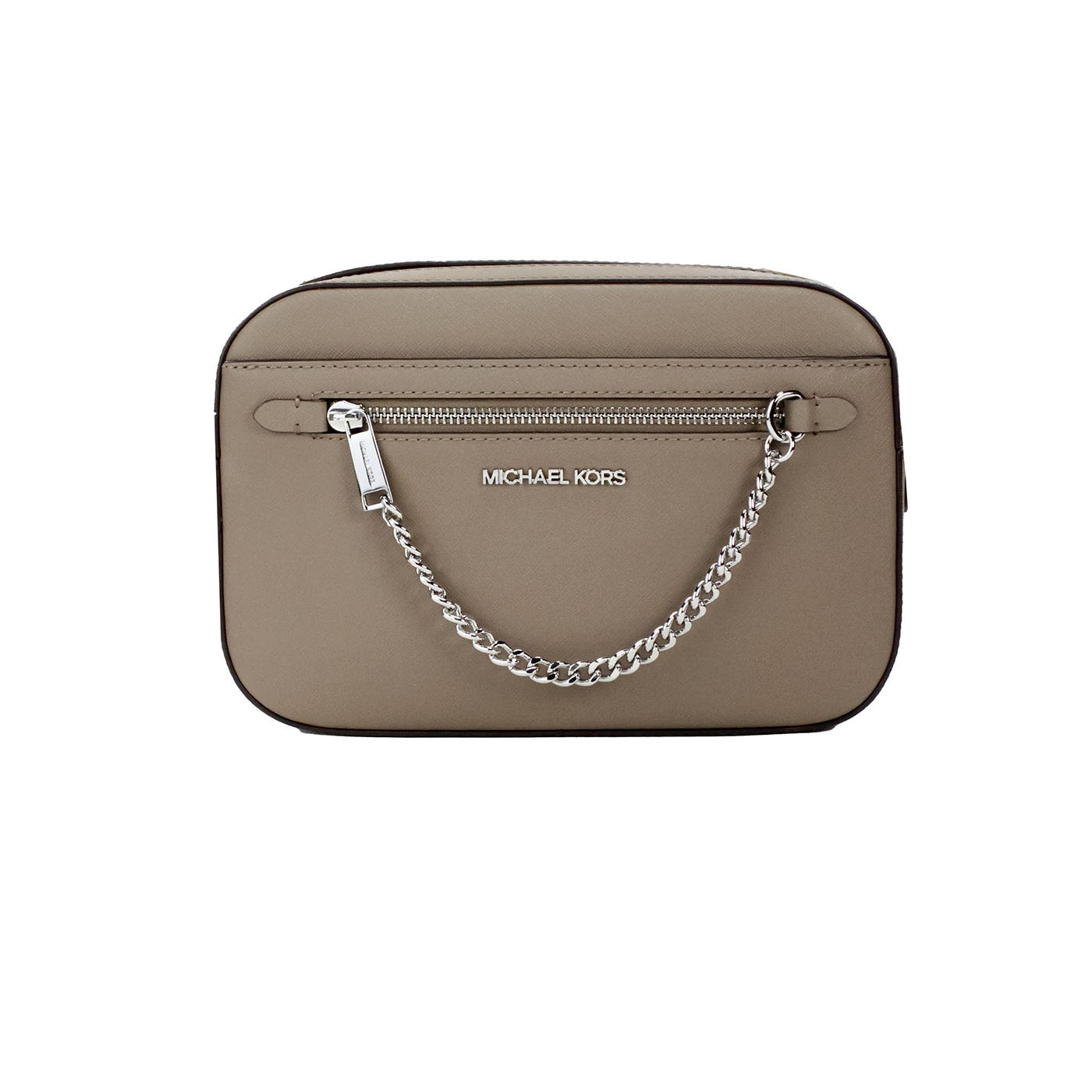Michael Kors Jet Set East West Large Dusk Leather Zip Chain Crossbody Bag - DEA STILOSA MILANO
