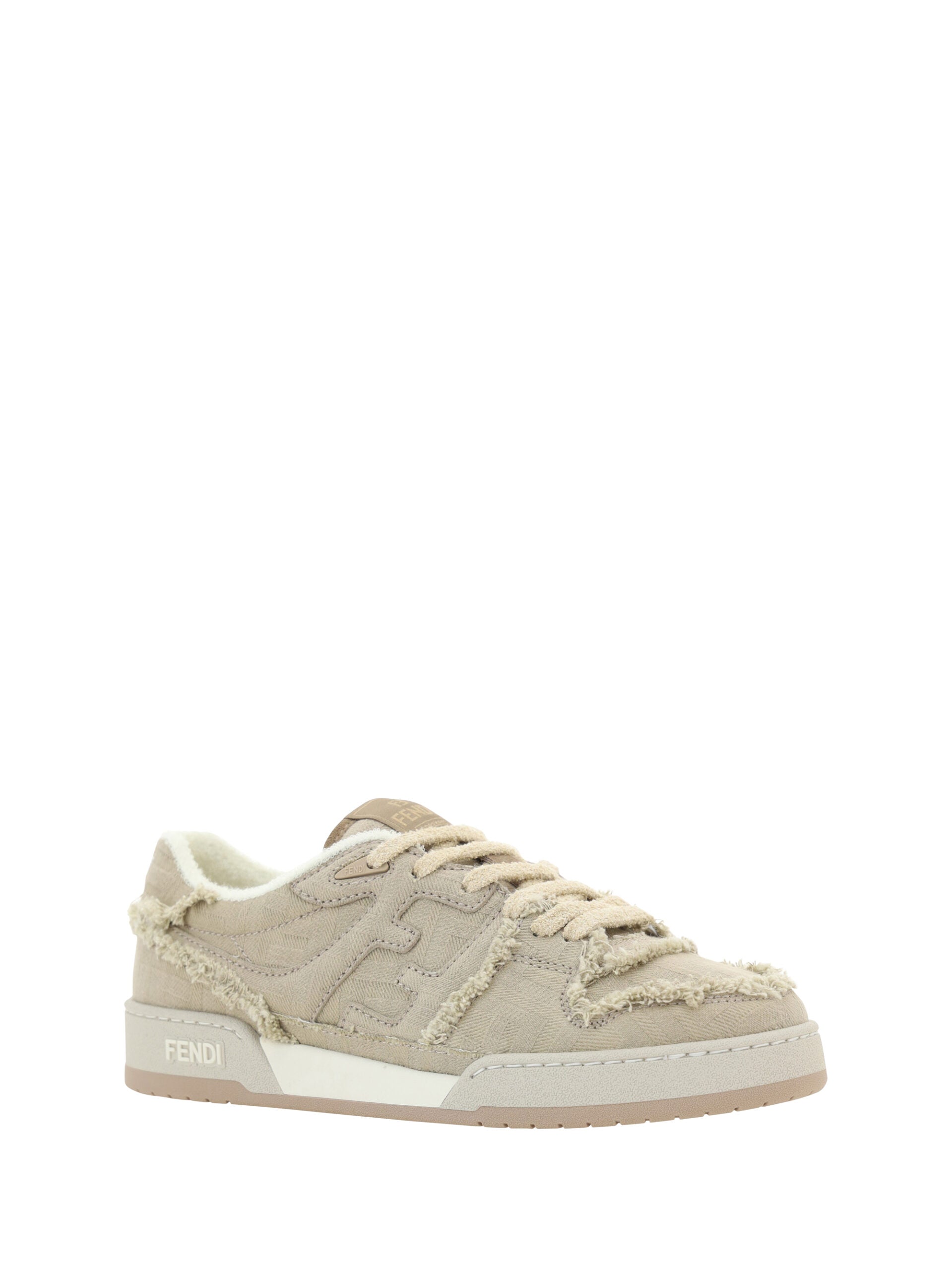 Fendi Grey Calf Leather Low Top Sneakers - DEA STILOSA MILANO