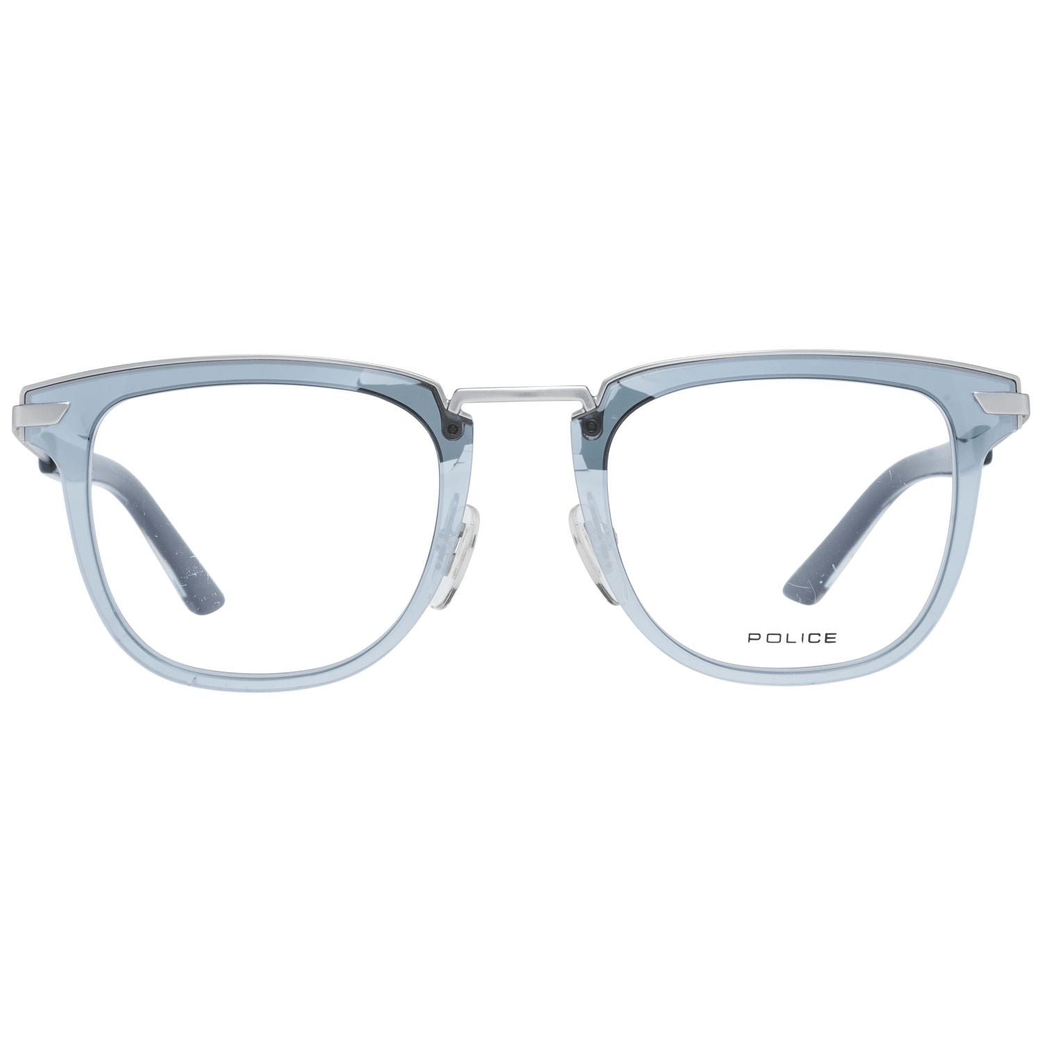 Police Silver Men Optical Frames - DEA STILOSA MILANO
