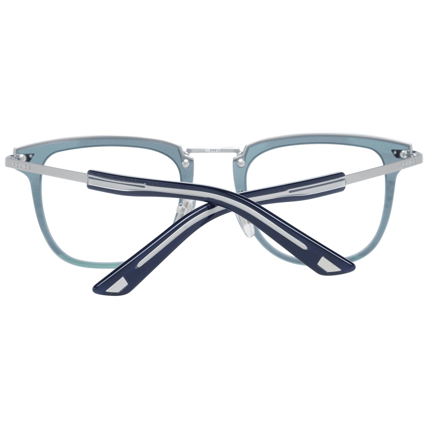 Police Silver Men Optical Frames - DEA STILOSA MILANO