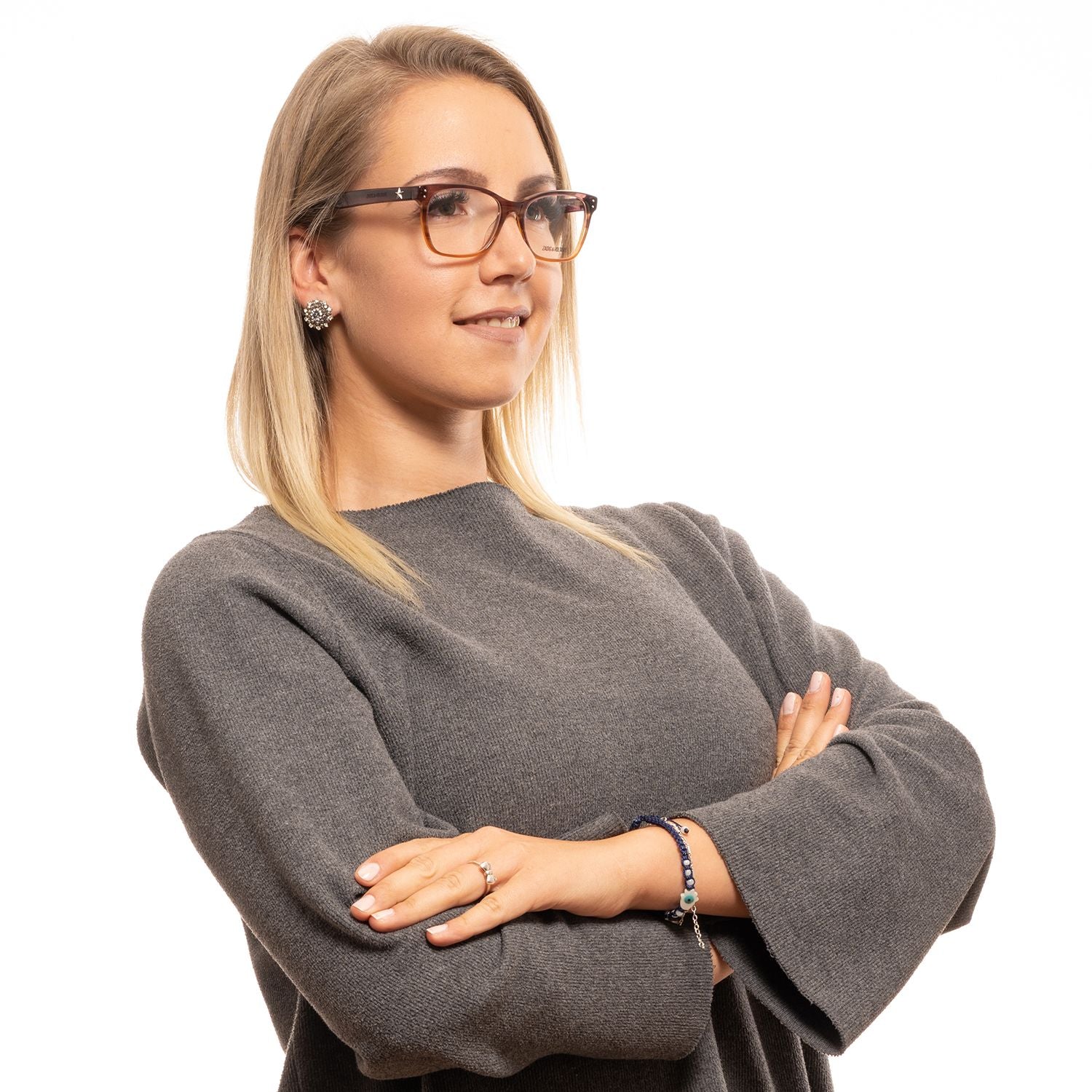 Zadig & Voltaire Brown Women Optical Frames - DEA STILOSA MILANO