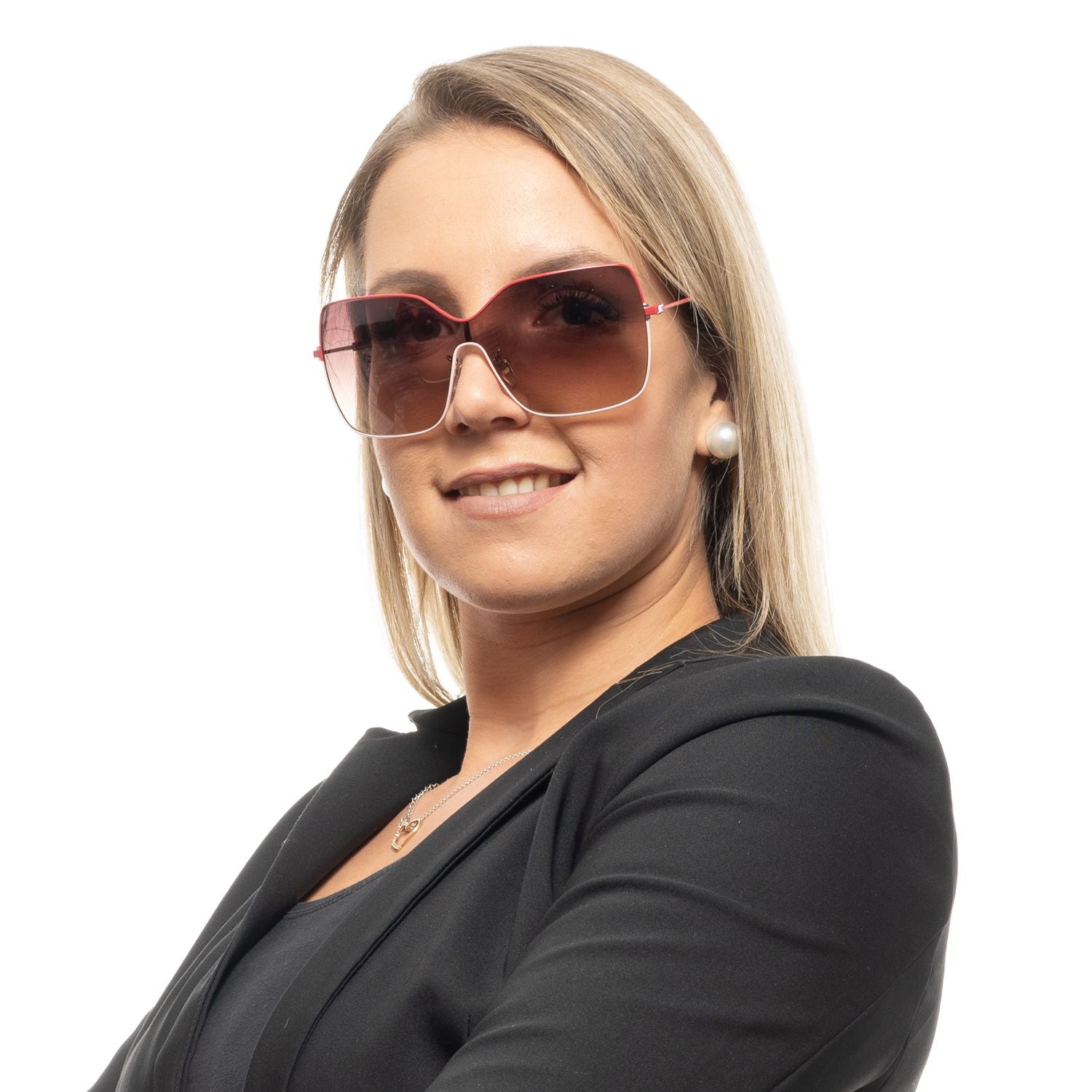Carolina Herrera Red Women Sunglasses - DEA STILOSA MILANO