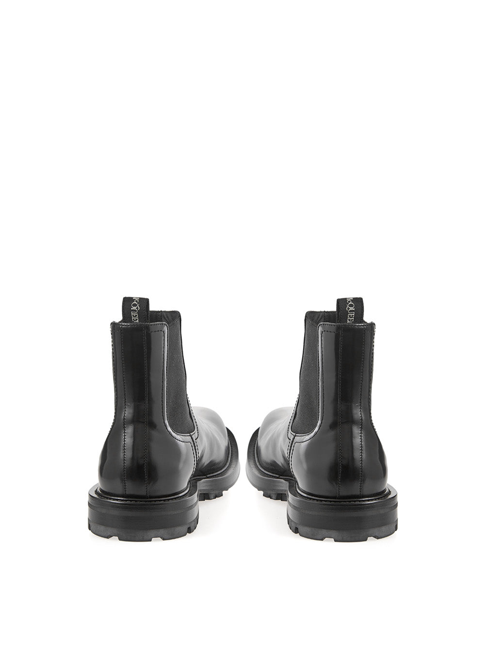 Alexander McQueen Black Leather Chelsea boots - DEA STILOSA MILANO