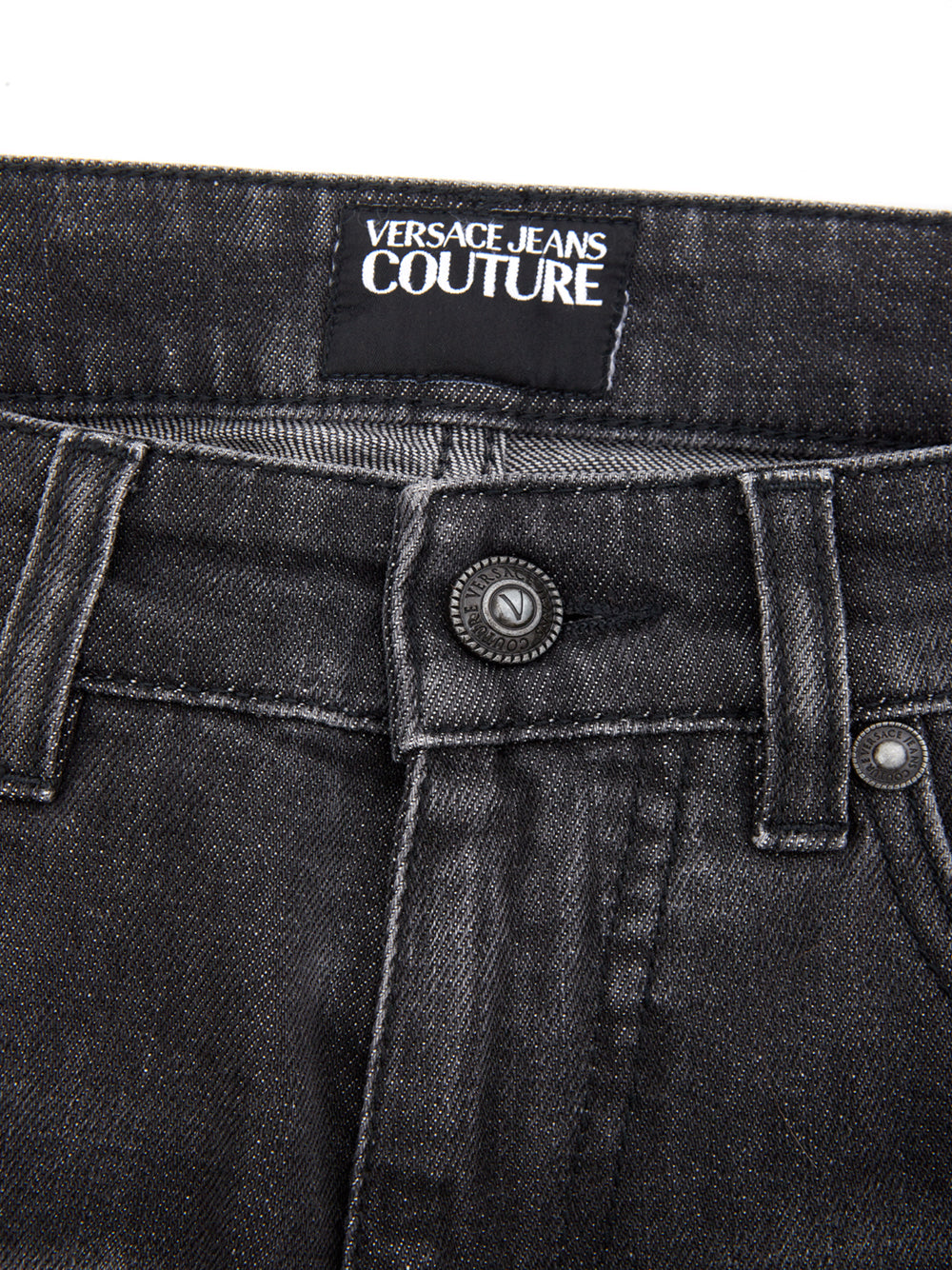 Versace Jeans Black Washed Slim Fit Jeans - DEA STILOSA MILANO