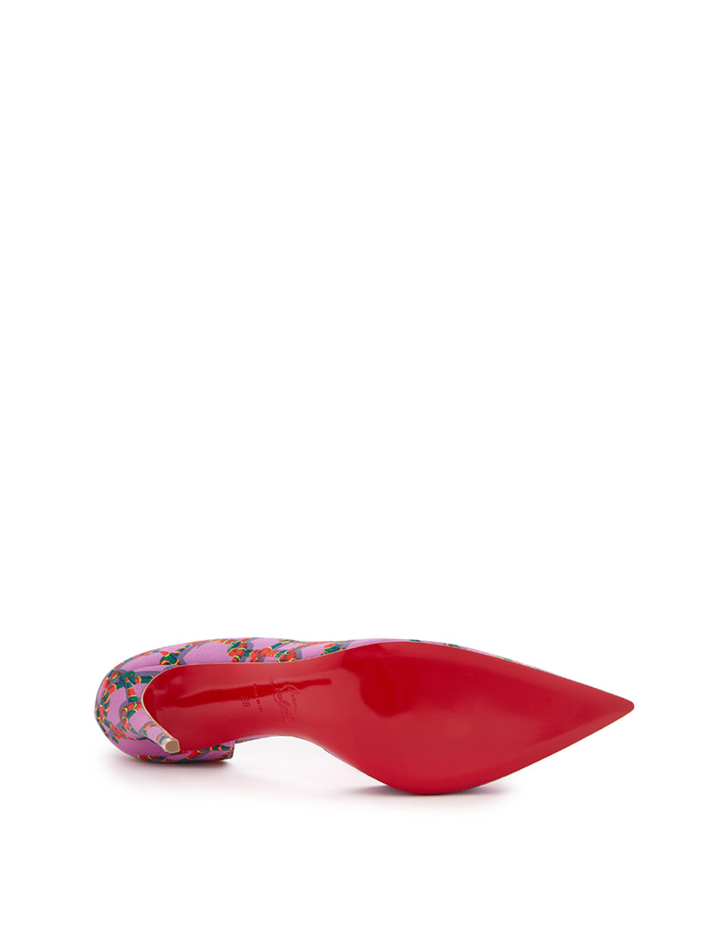 Christian Louboutin Iriza 10 Décolleté in Pink Satin - DEA STILOSA MILANO