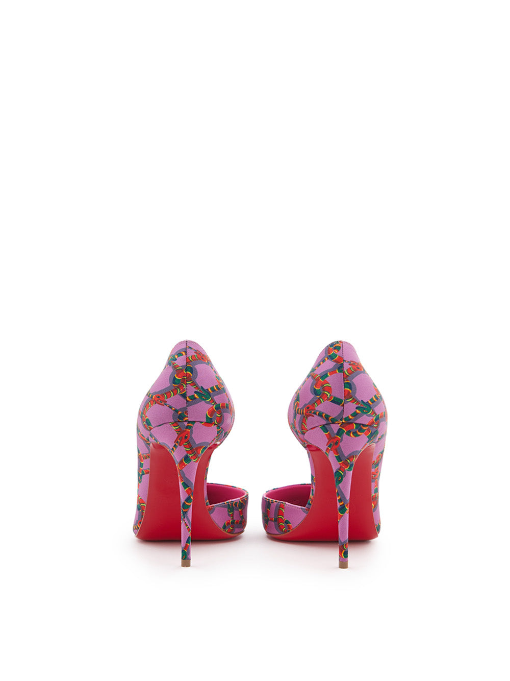 Christian Louboutin Iriza 10 Décolleté in Pink Satin - DEA STILOSA MILANO