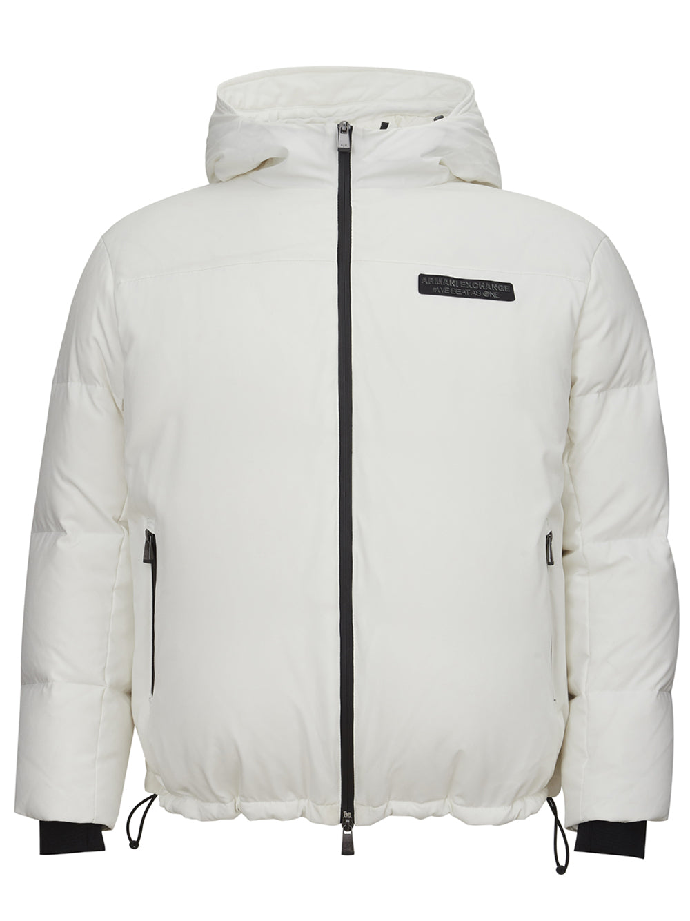 Armani Exchange Quilted White Jacket - DEA STILOSA MILANO