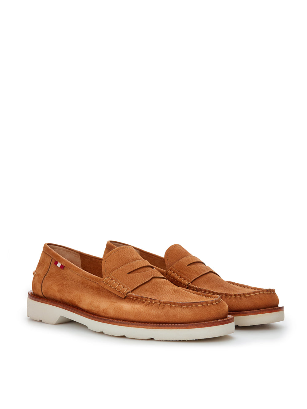 Bally Beige Hammered Leather Noah U/34 Loafer - DEA STILOSA MILANO