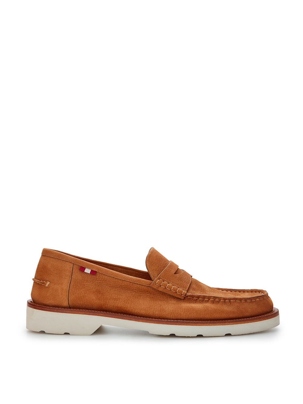 Bally Beige Hammered Leather Noah U/34 Loafer - DEA STILOSA MILANO