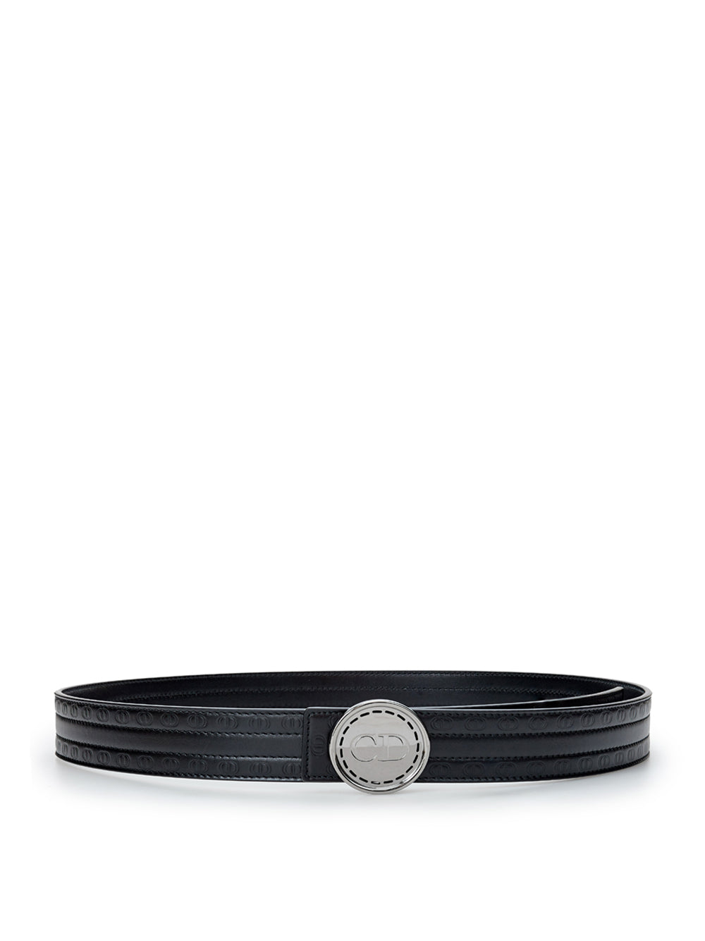 Dior Black Leather Hoon CD Belt - DEA STILOSA MILANO