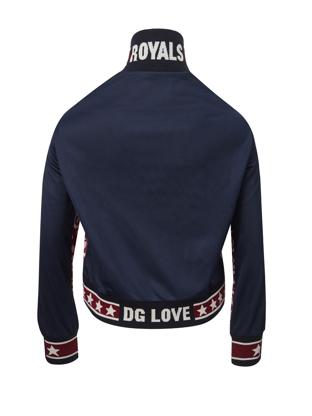 Dolce & Gabbana Red Logo Allover Zipped Sweatshirt - DEA STILOSA MILANO