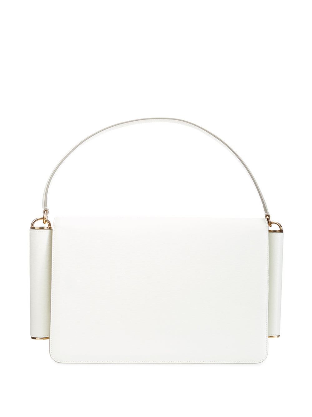 Dolce & Gabbana White Leather Shoulder Bag with Maxi Logo - DEA STILOSA MILANO