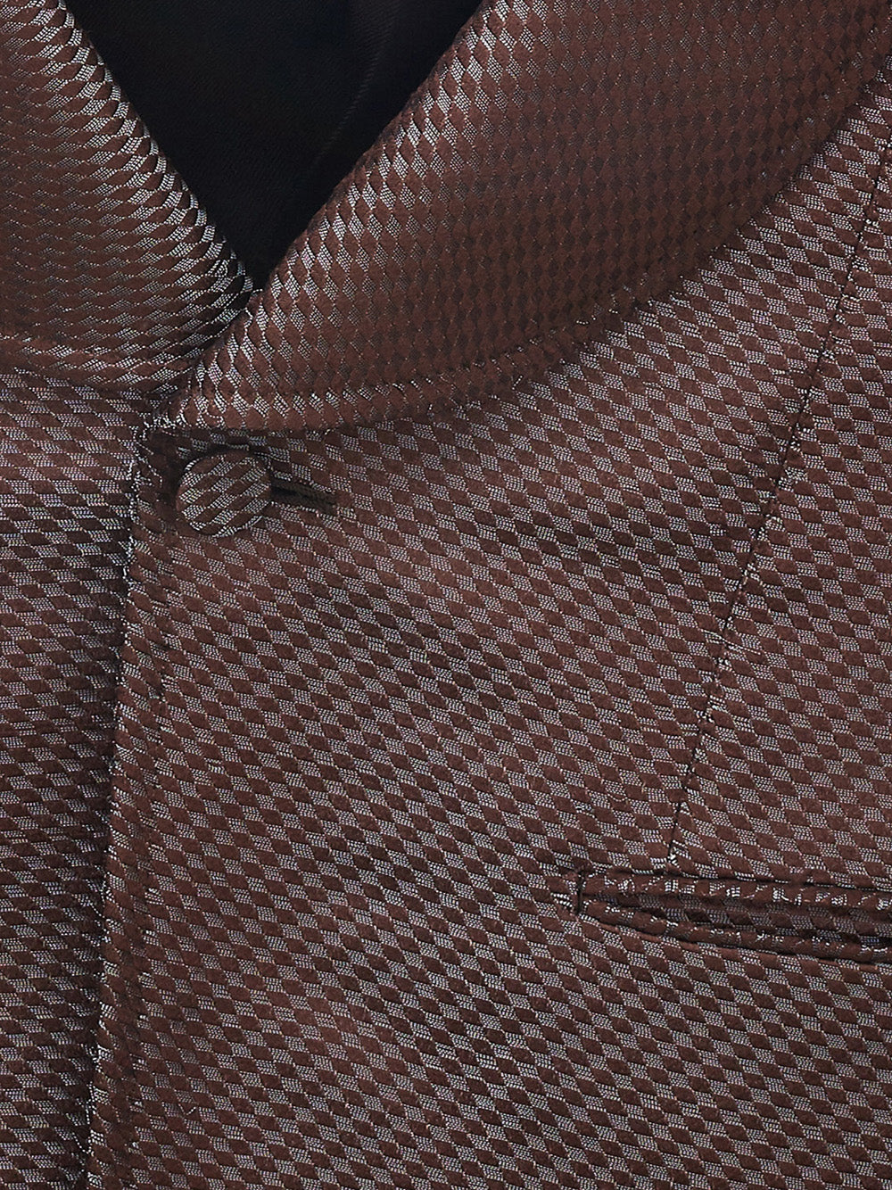 Tom Ford Brown bronze Silk Smoking Jacket - DEA STILOSA MILANO