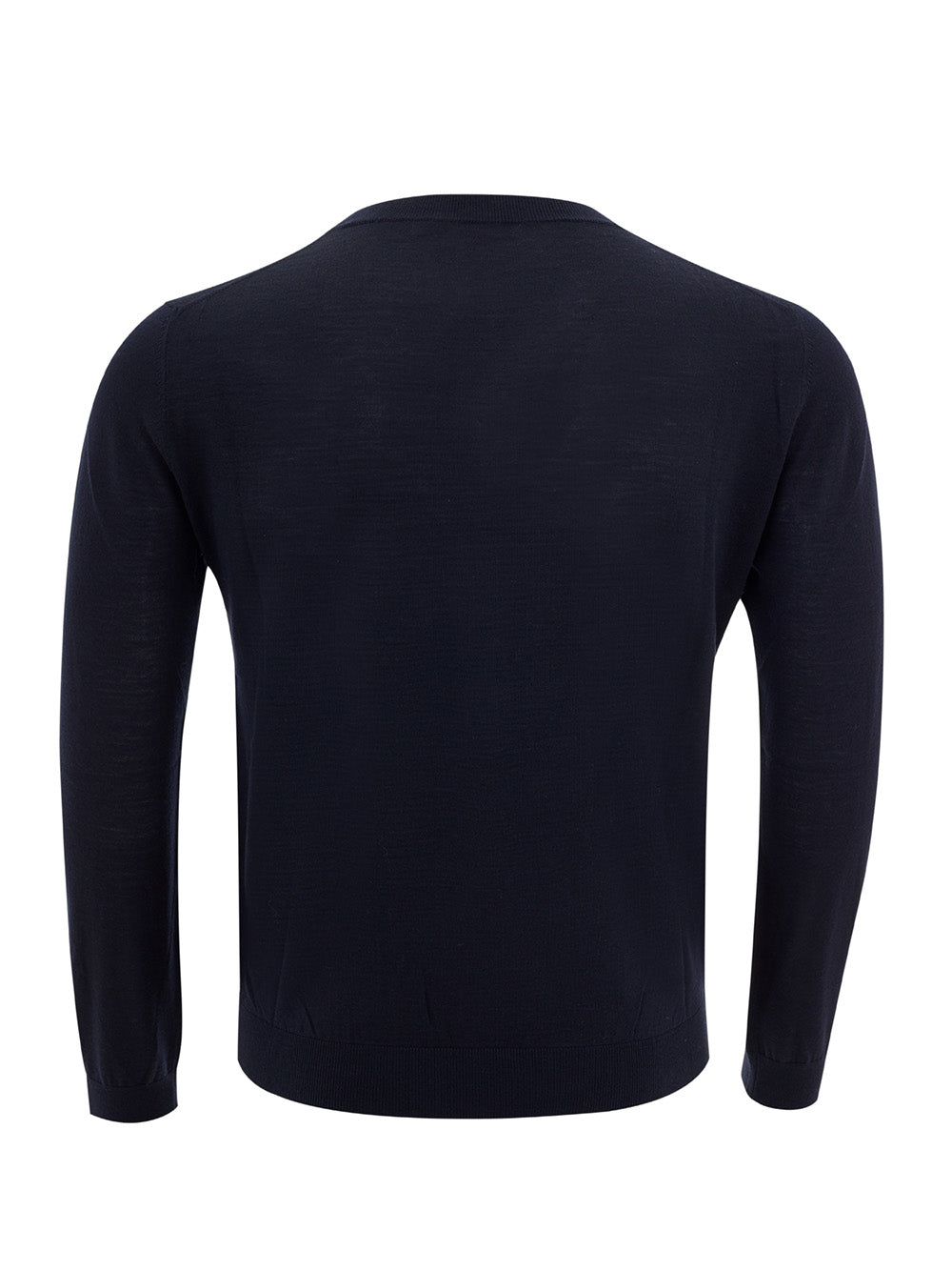Valentino Basic Blue Round Neck Wool Jumper - DEA STILOSA MILANO