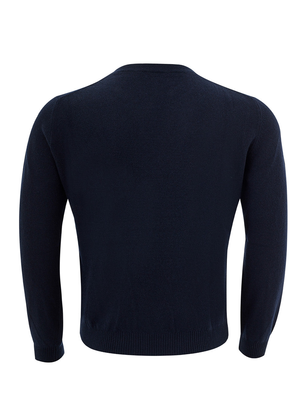 Valentino Basic Blue Cashmere Blend Round Neck Jumper - DEA STILOSA MILANO
