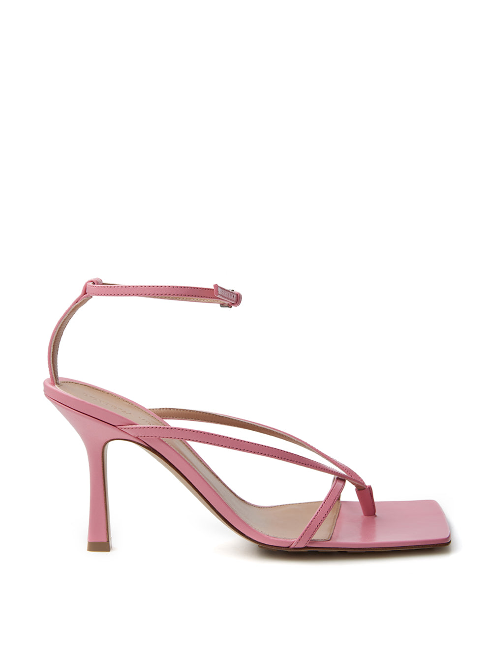 Bottega Veneta Pink Nappa Leather 'Stretch' Sandal - DEA STILOSA MILANO