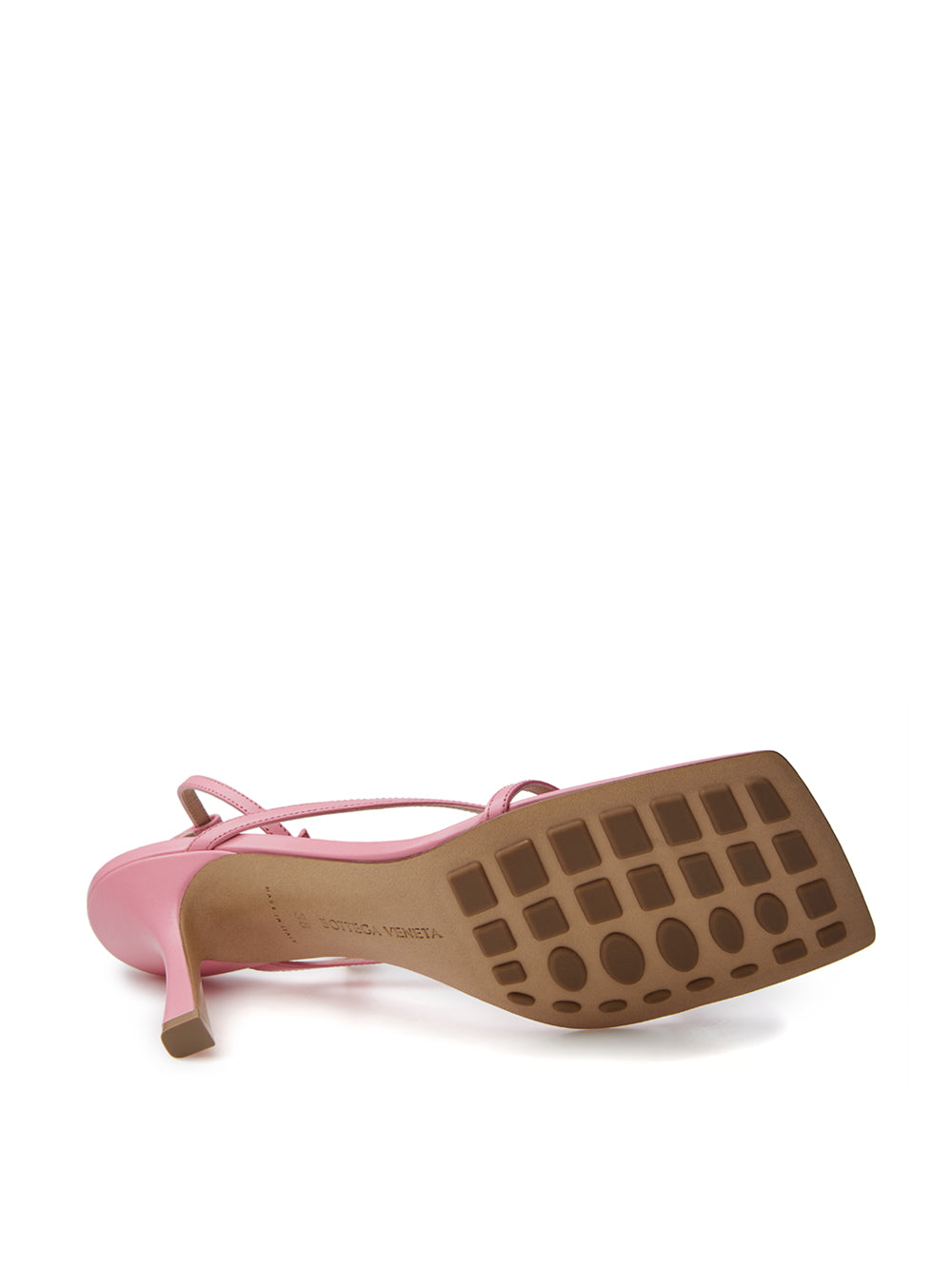 Bottega Veneta Pink Nappa Leather 'Stretch' Sandal - DEA STILOSA MILANO