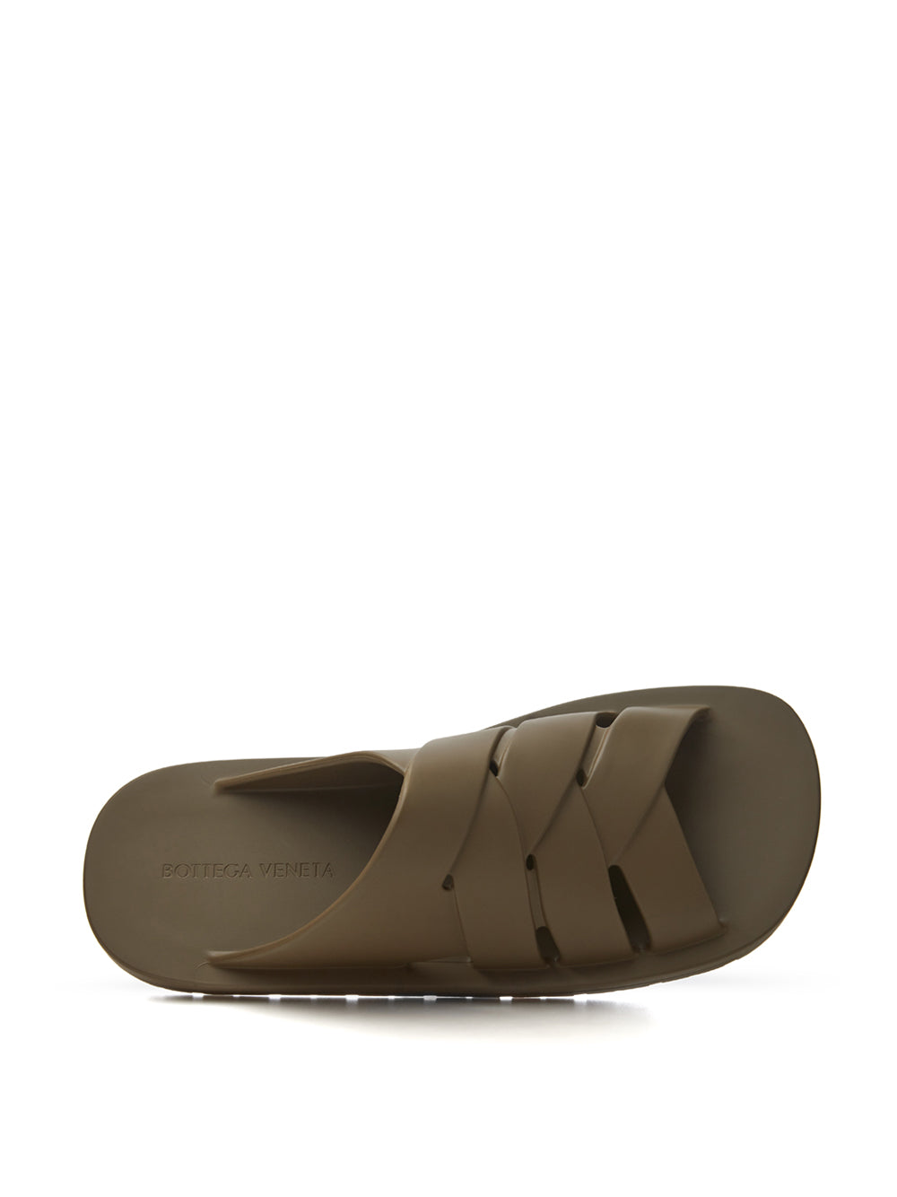 Bottega Veneta Rubber Kaki 'Flinston' Slipper - DEA STILOSA MILANO
