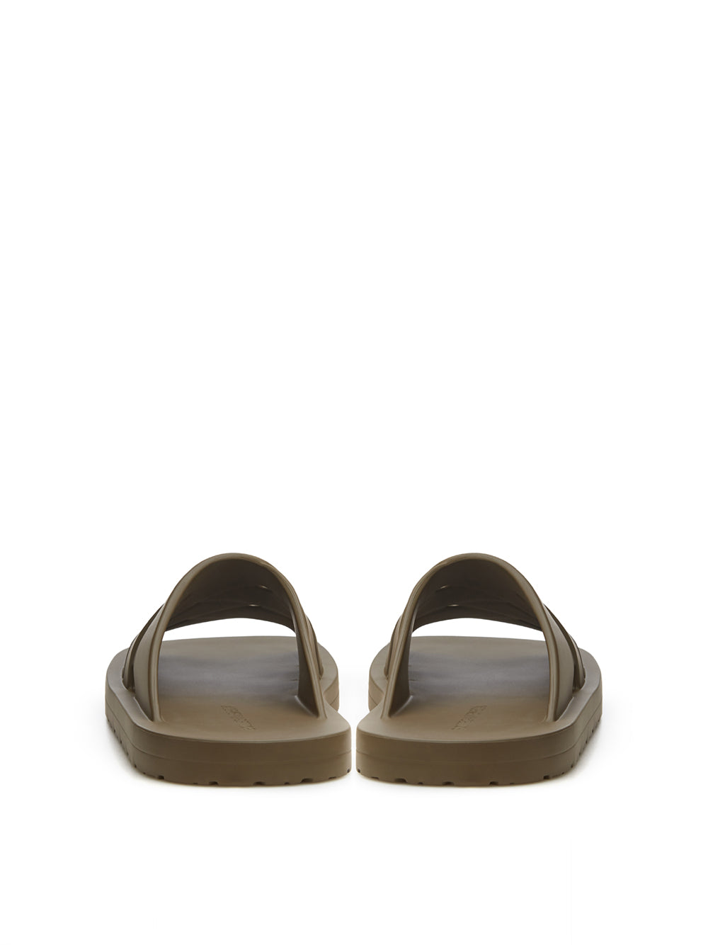 Bottega Veneta Rubber Kaki 'Flinston' Slipper - DEA STILOSA MILANO