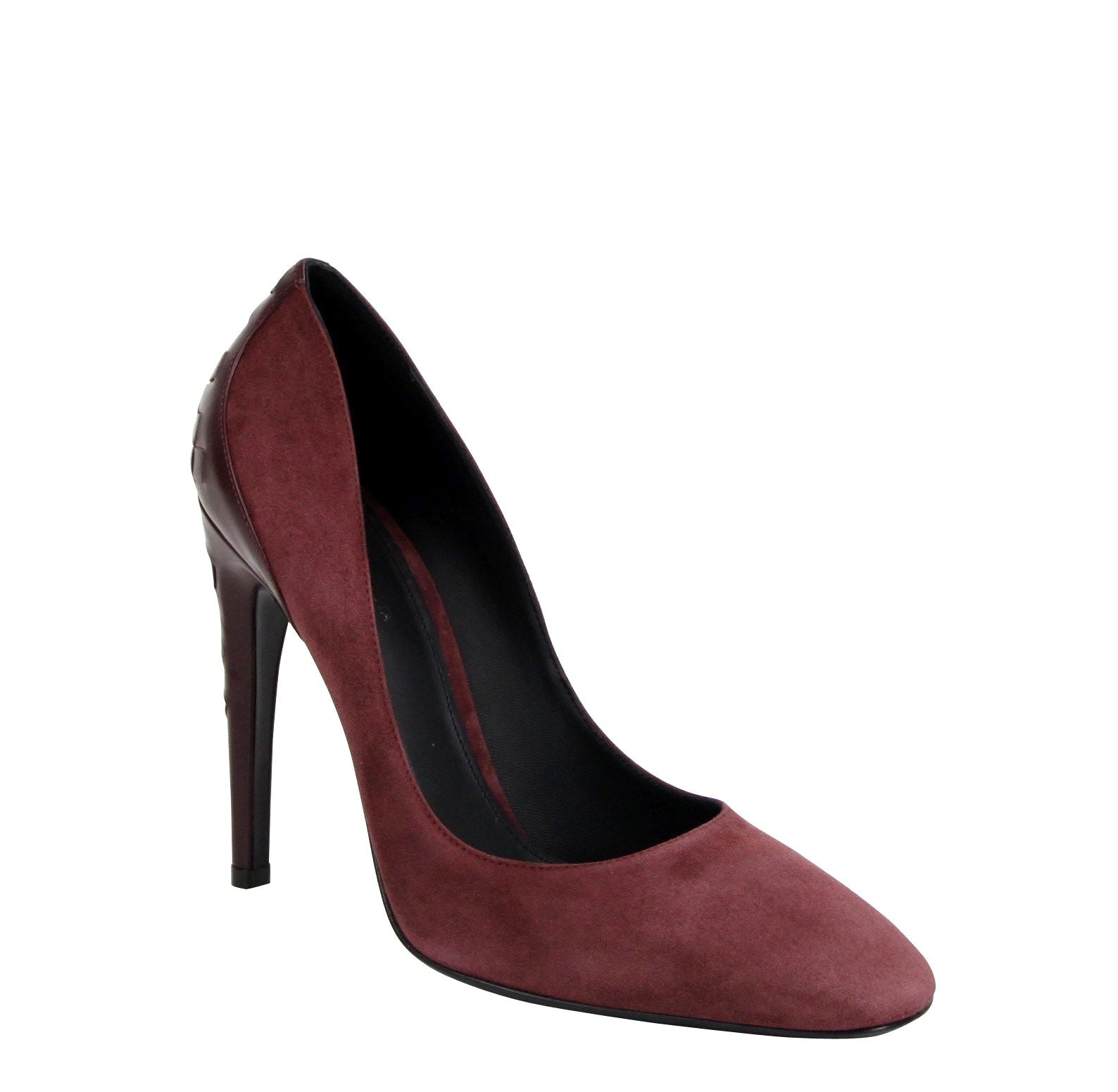Bottega Veneta Women's Dark Rose Suede Leather Luxe Heels - DEA STILOSA MILANO