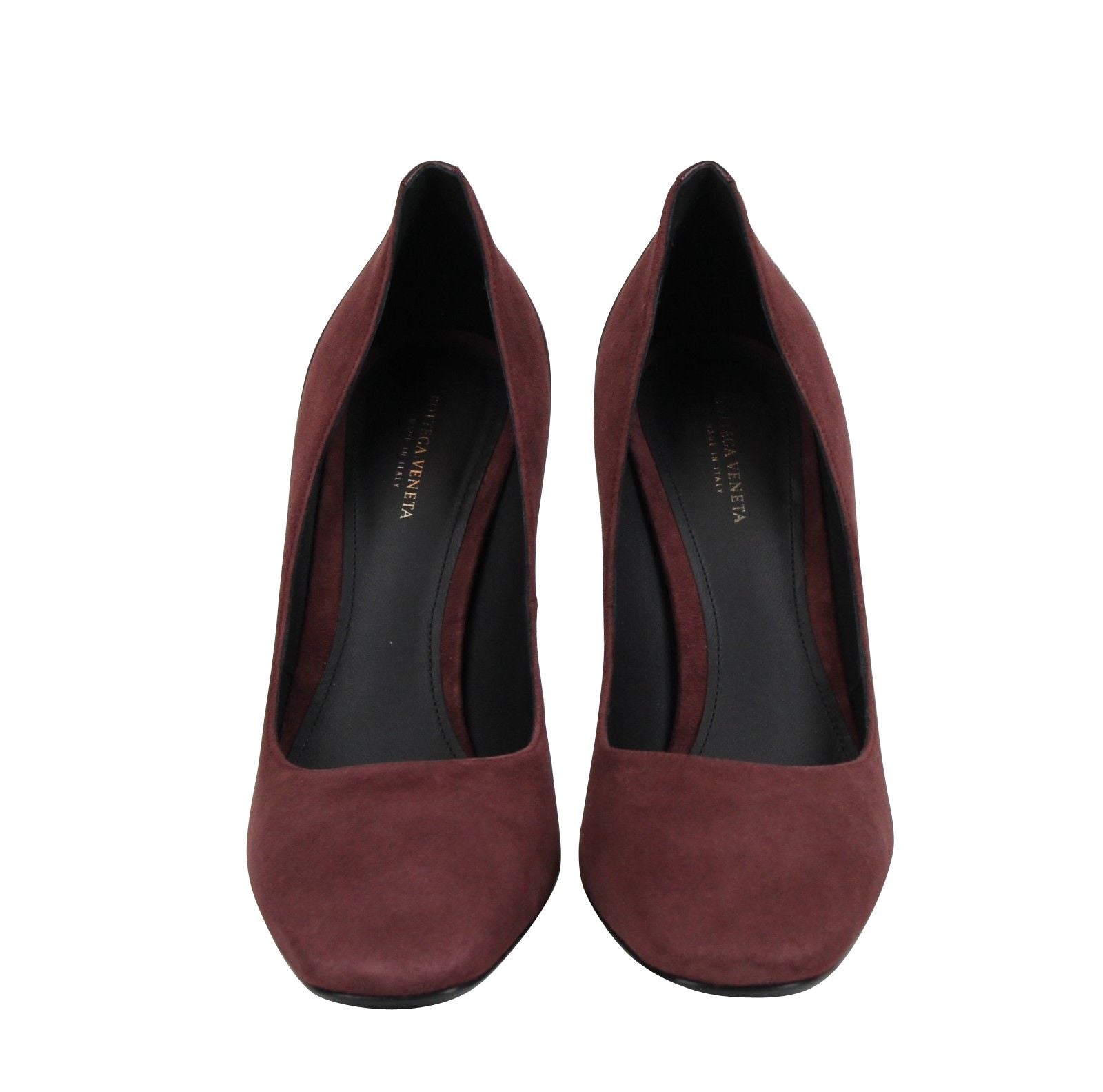 Bottega Veneta Women's Dark Rose Suede Leather Luxe Heels - DEA STILOSA MILANO