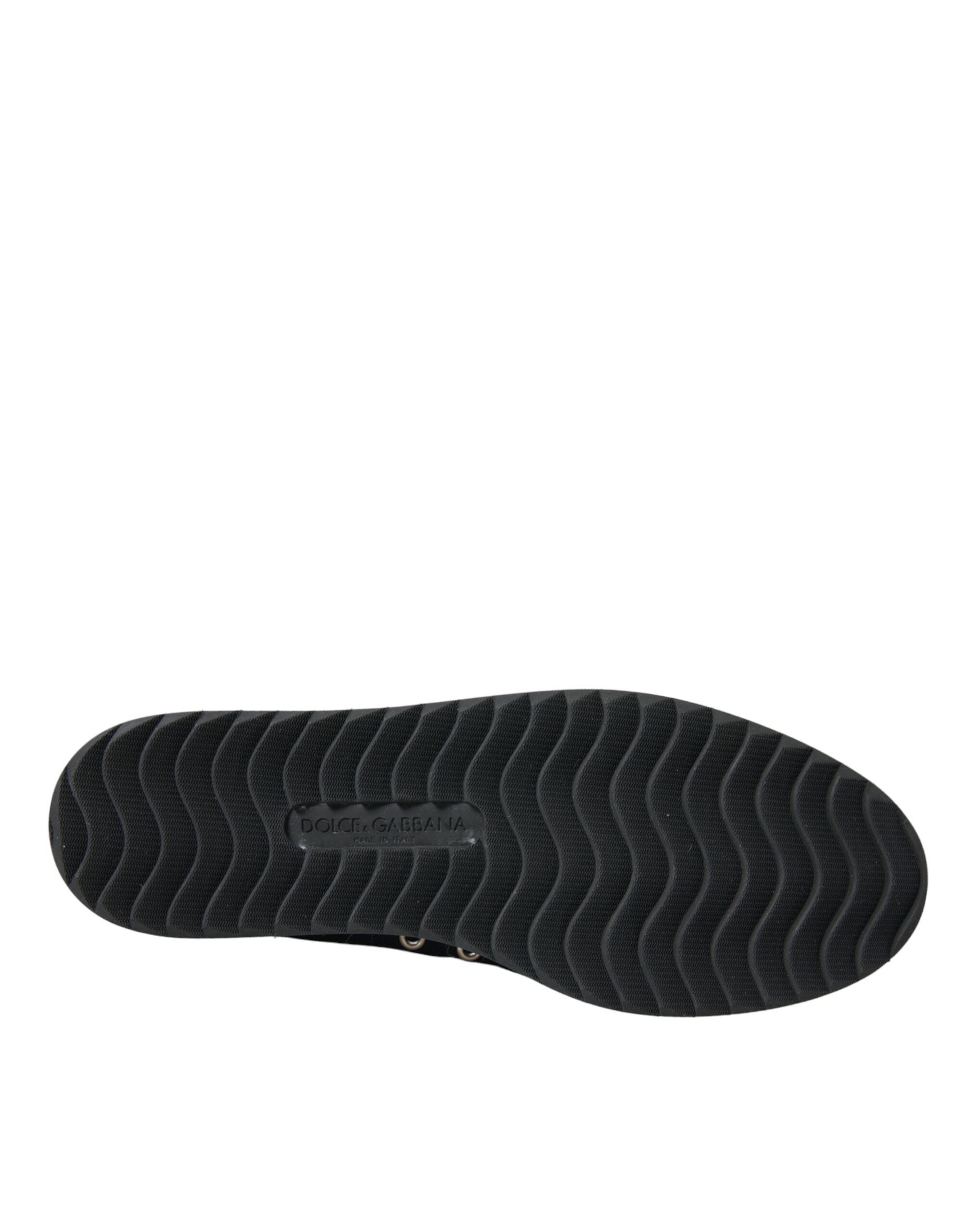 Dolce & Gabbana Navy Blue Slip On Men Moccasin Loafers Shoes - DEA STILOSA MILANO