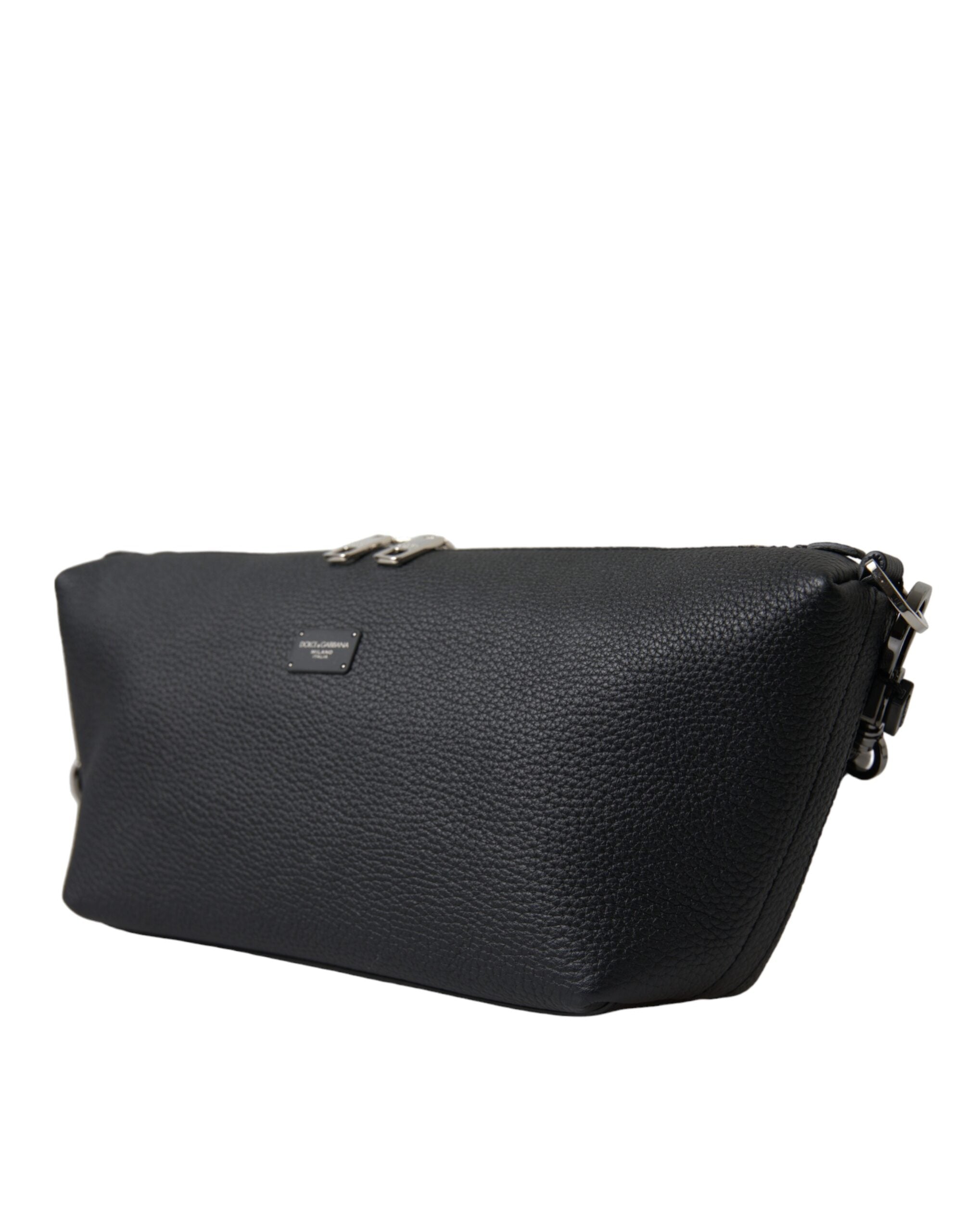 Dolce & Gabbana Black Leather Chain Strap Baguette Shoulder Bag - DEA STILOSA MILANO