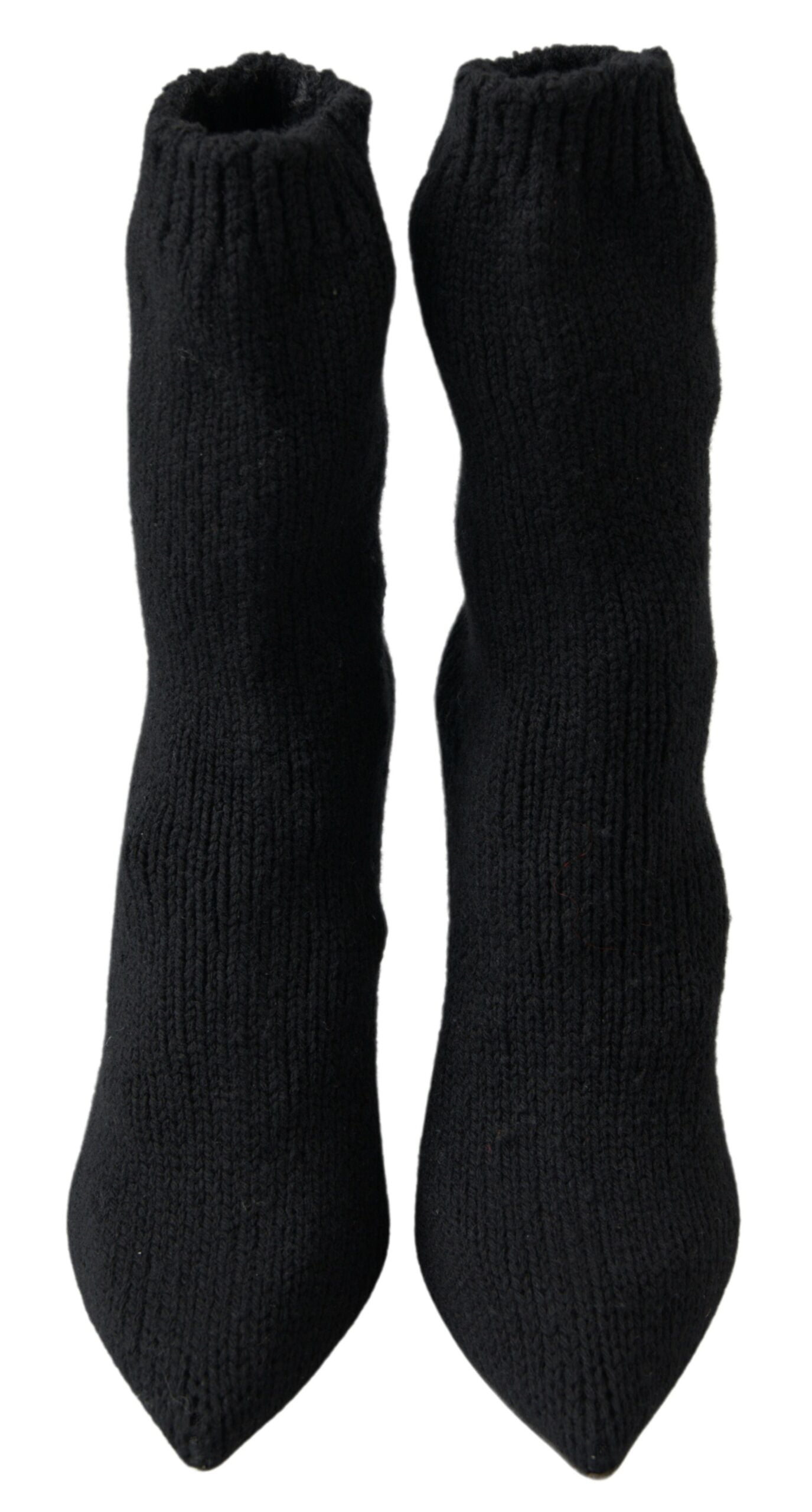 Dolce & Gabbana Black Stiletto Heel Mid Calf Women Boot Shoes - DEA STILOSA MILANO