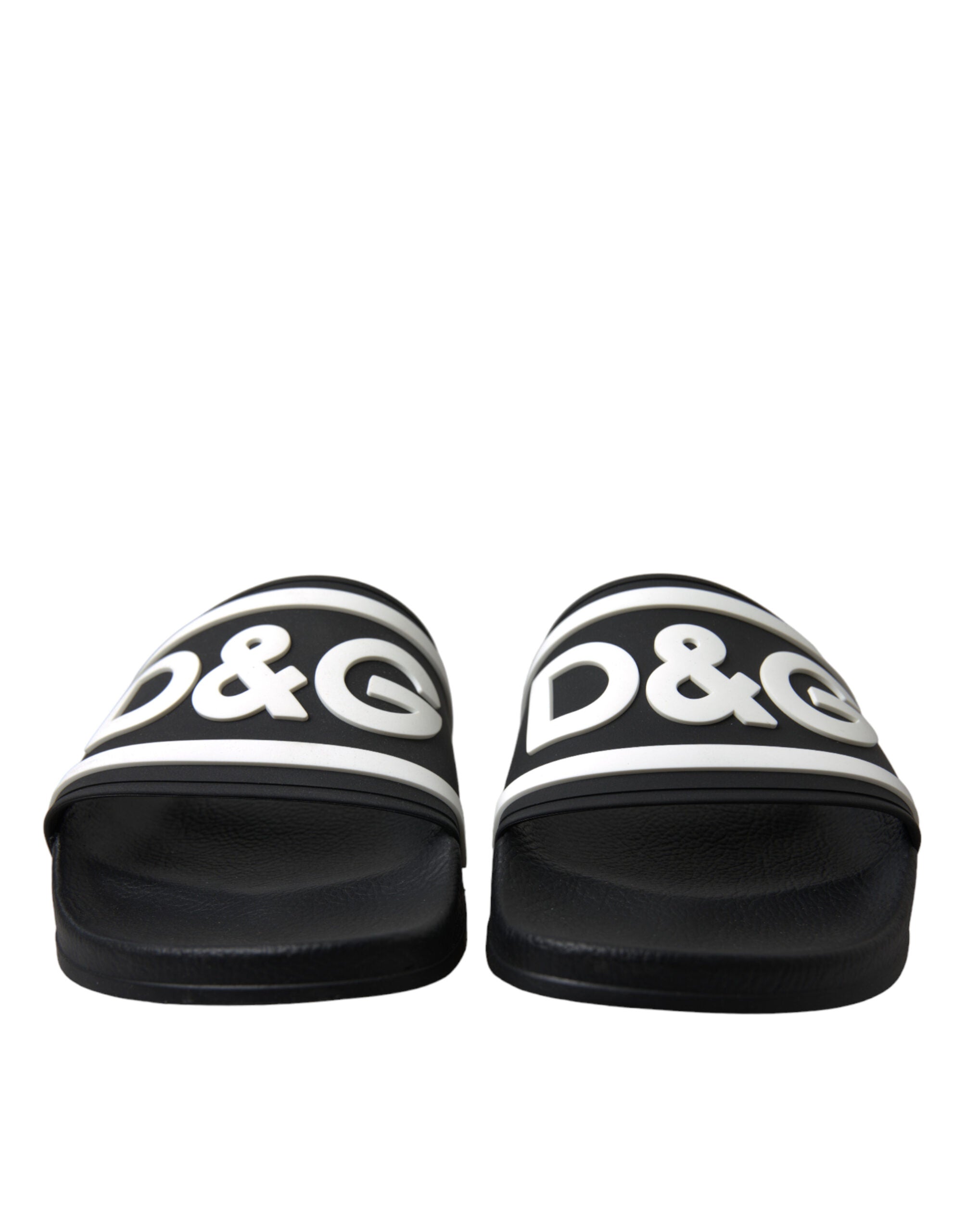 Dolce & Gabbana Black Rubber Sandals Slippers Beachwear Men Shoes - DEA STILOSA MILANO