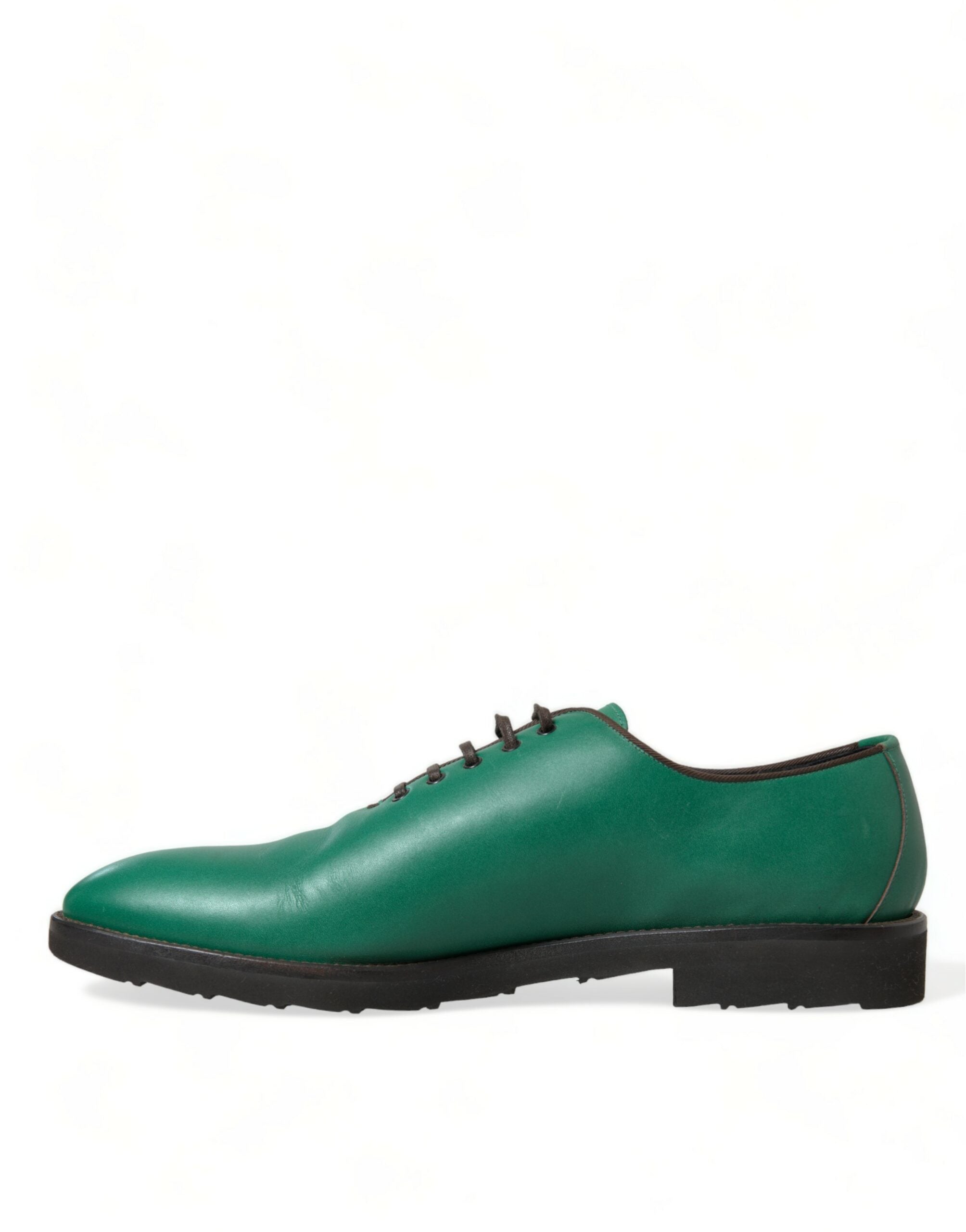 Dolce & Gabbana Green Leather Lace Up Oxford Dress Shoes - DEA STILOSA MILANO