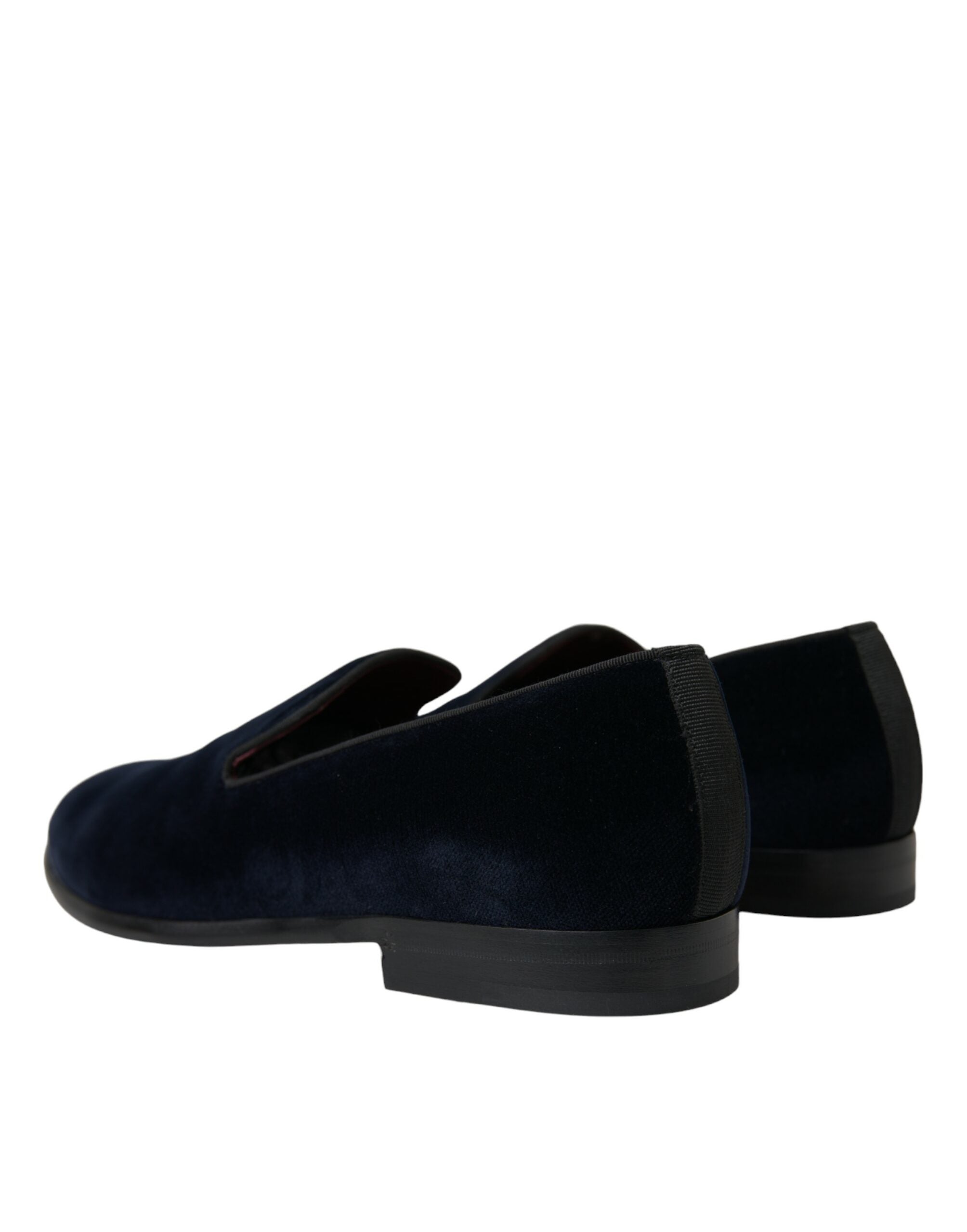 Dolce & Gabbana Black Velvet Loafers Formal Dress Shoes - DEA STILOSA MILANO