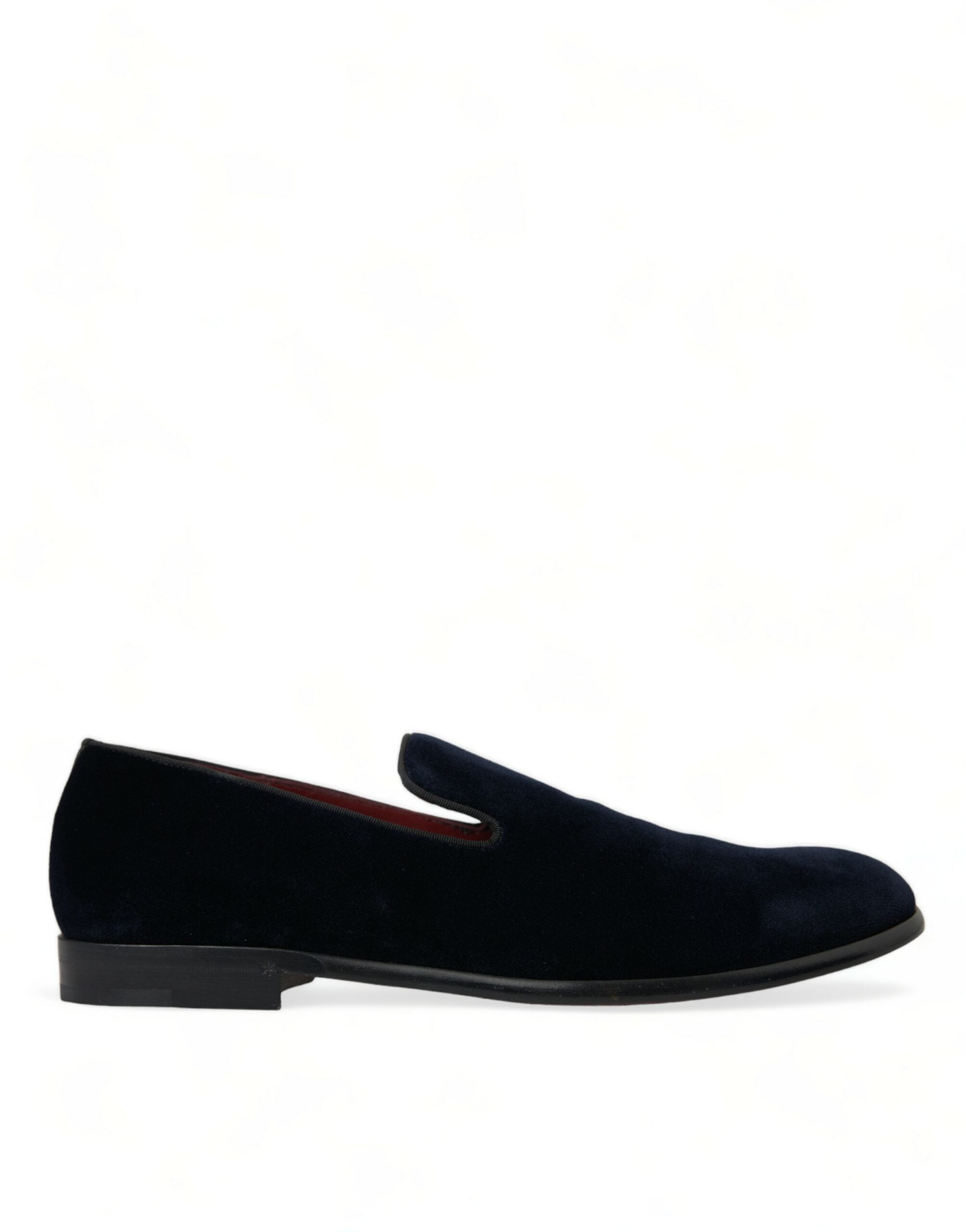 Dolce & Gabbana Black Velvet Loafers Formal Dress Shoes - DEA STILOSA MILANO