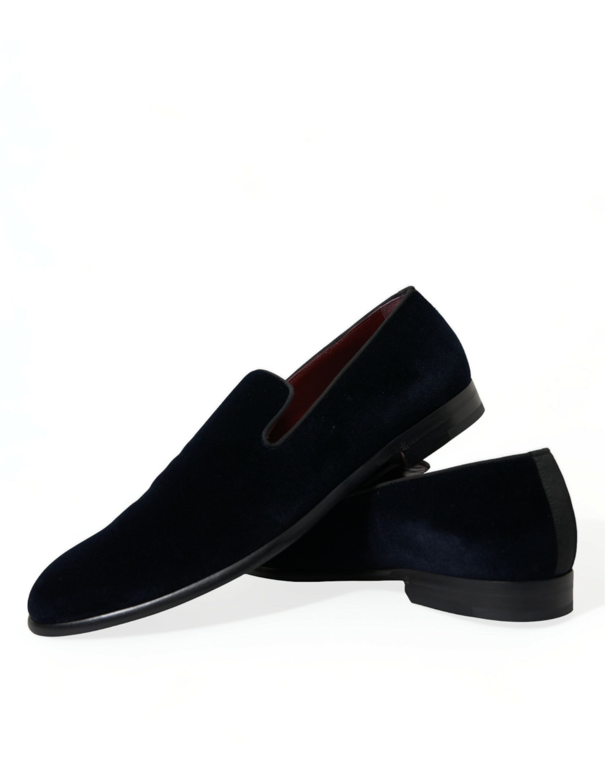 Dolce & Gabbana Black Velvet Loafers Formal Dress Shoes - DEA STILOSA MILANO