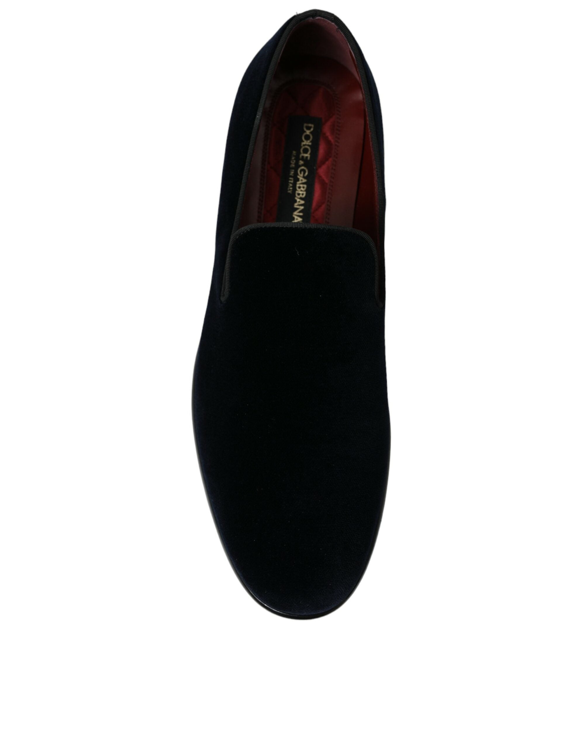 Dolce & Gabbana Black Velvet Loafers Formal Dress Shoes - DEA STILOSA MILANO