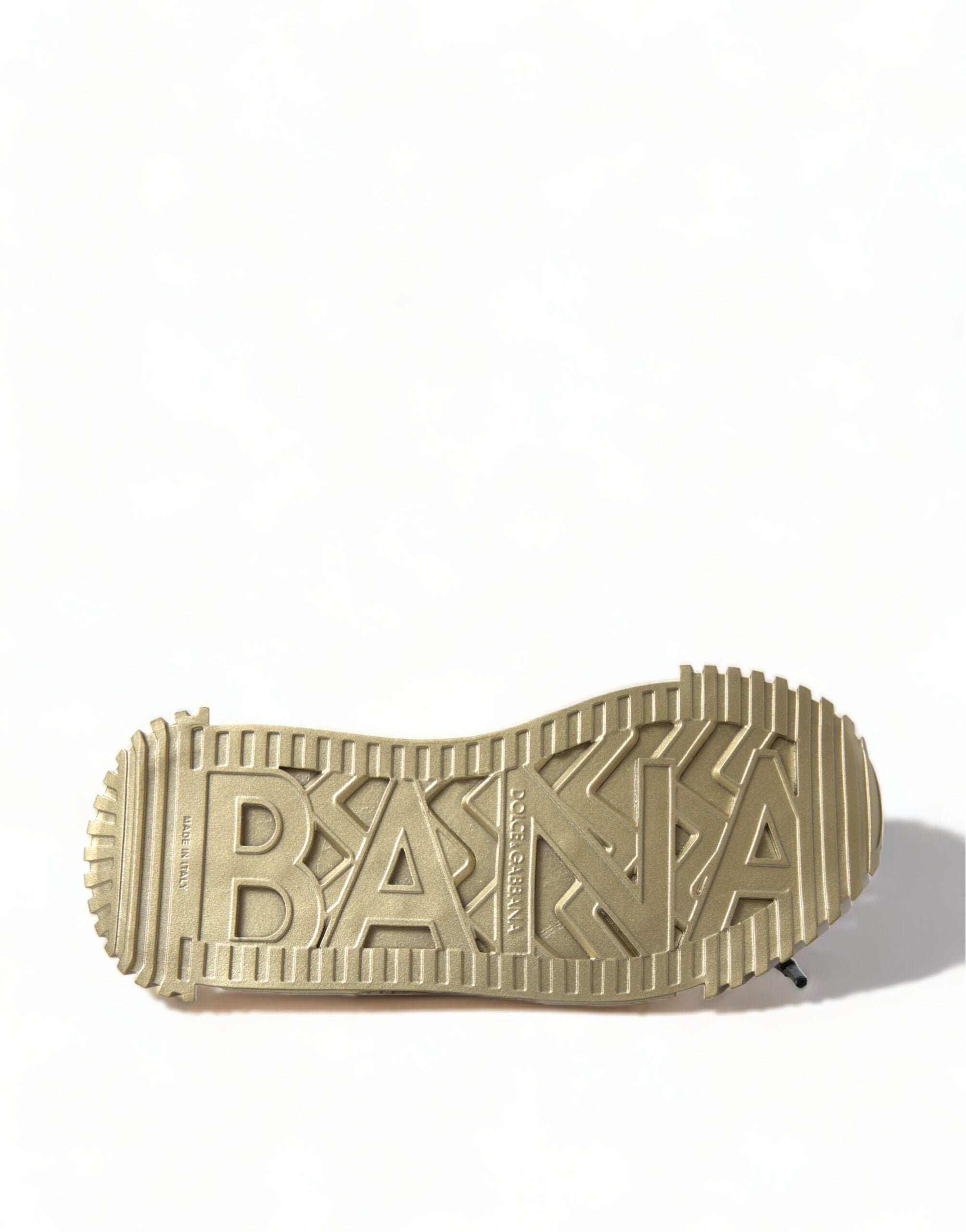 Dolce & Gabbana Metallic Gold NS1 Low Top Sneakers Shoes - DEA STILOSA MILANO