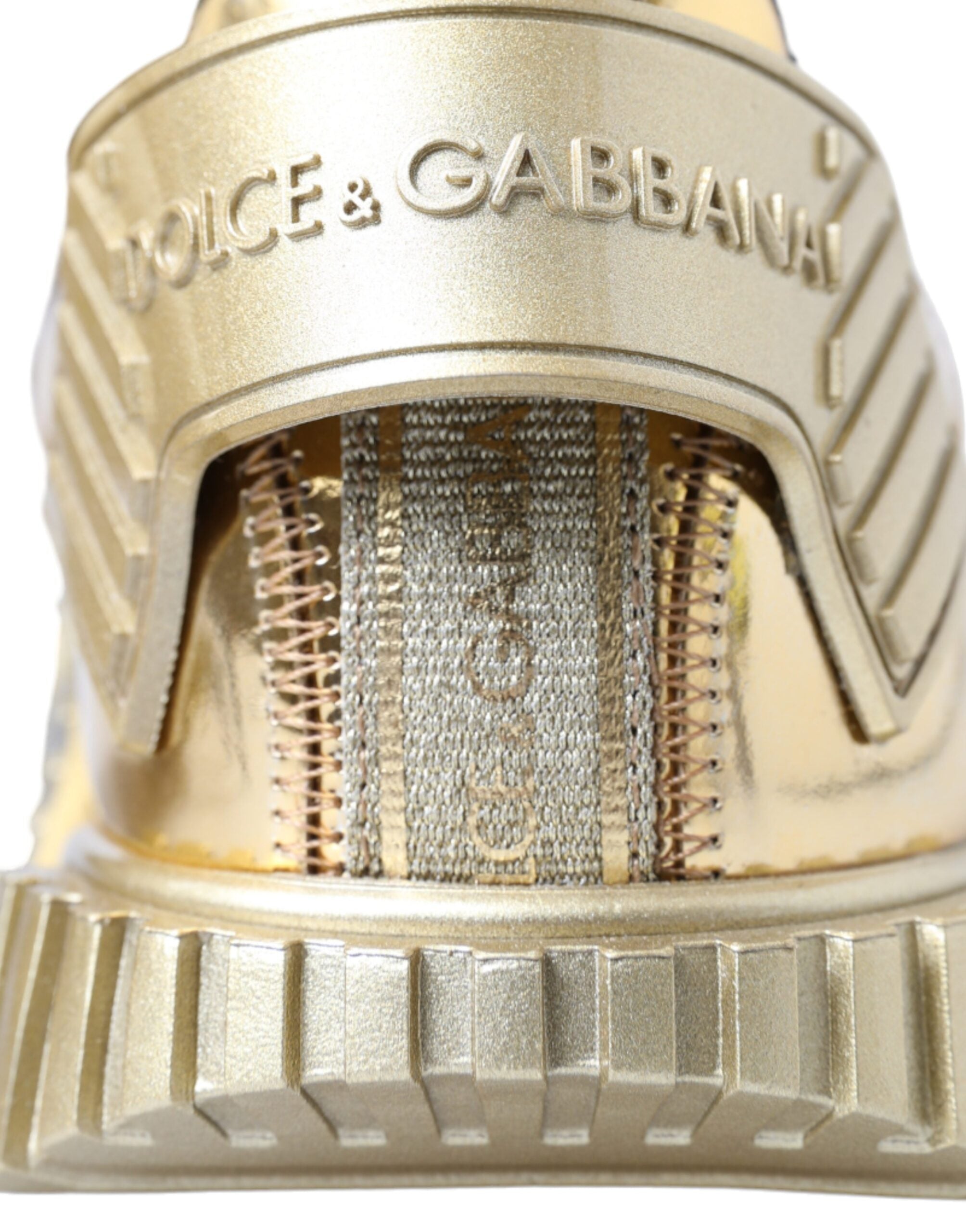 Dolce & Gabbana Metallic Gold NS1 Low Top Sneakers Shoes - DEA STILOSA MILANO