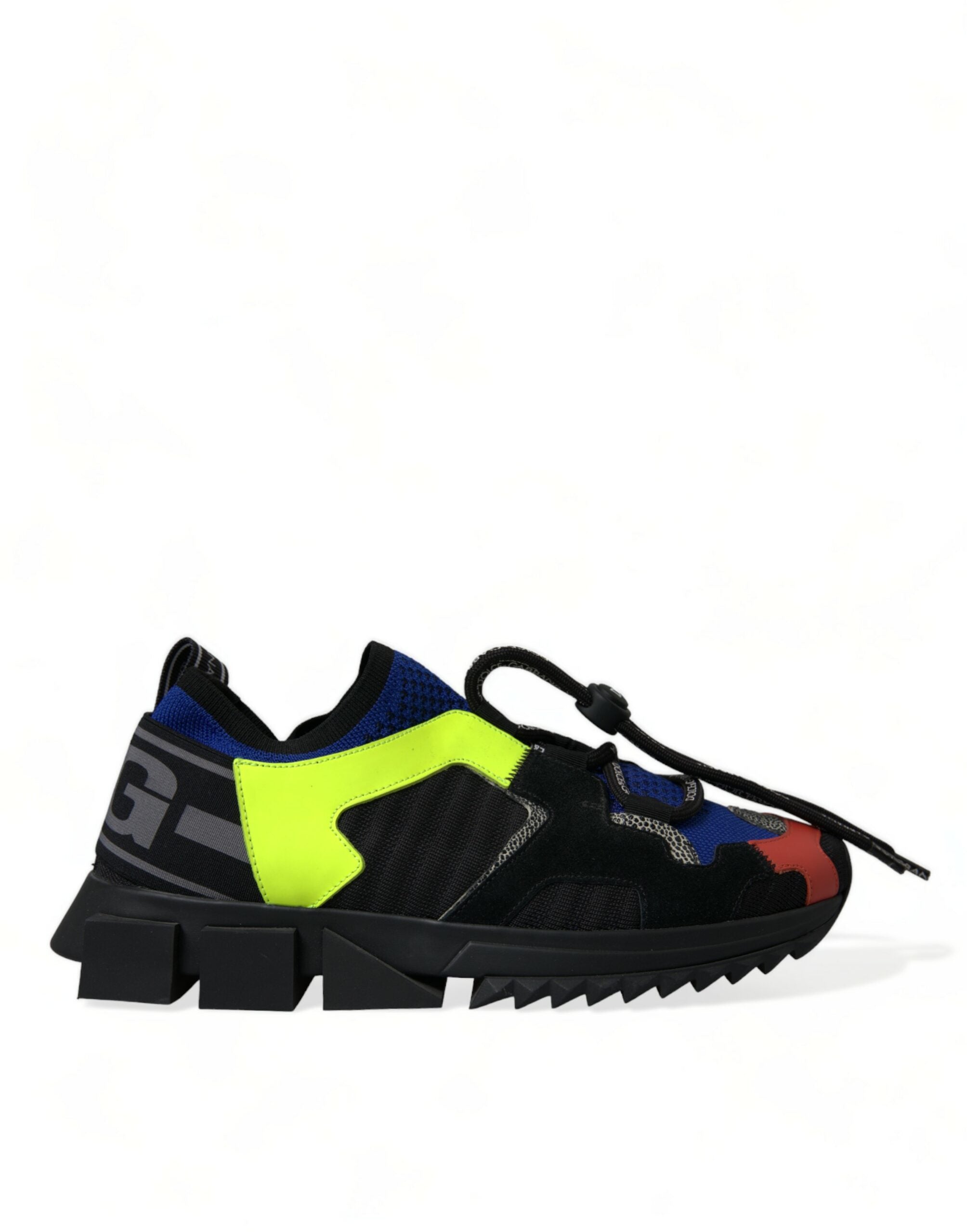 Dolce & Gabbana Multicolor Sorrento Lace Up Men Sneakers Shoes - DEA STILOSA MILANO