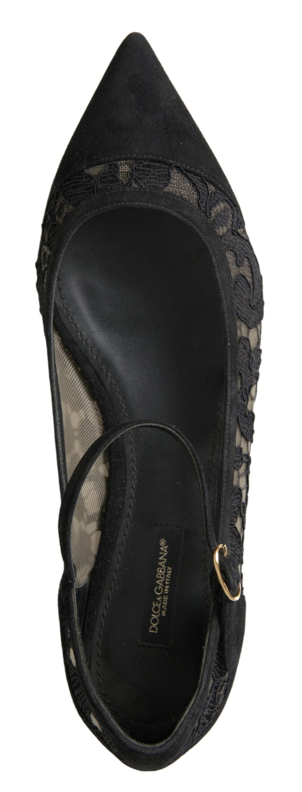 Dolce & Gabbana Black Lace Loafers Ballerina Flats Shoes - DEA STILOSA MILANO