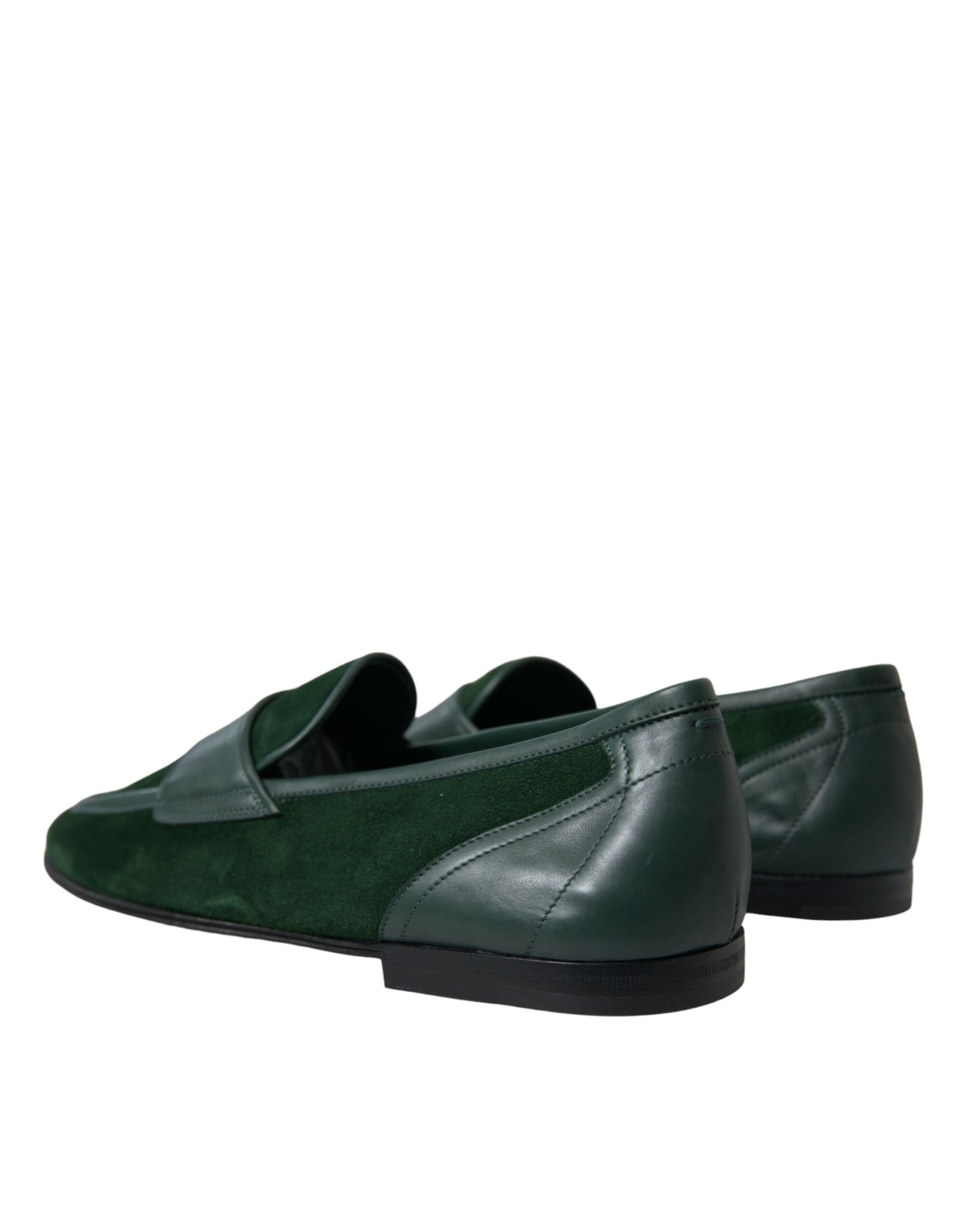 Dolce & Gabbana Green Velvet Slip On Men Loafer Dress Shoes - DEA STILOSA MILANO